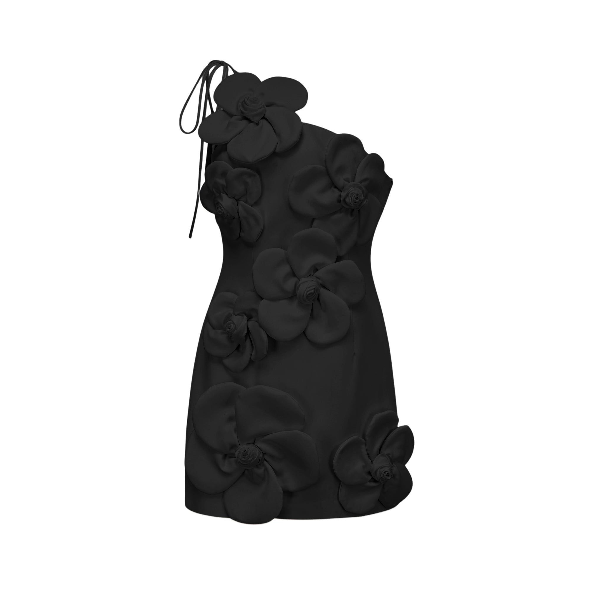 Liane Black Floral Off-Shoulder Mini Dress (Final Sale-US Only)