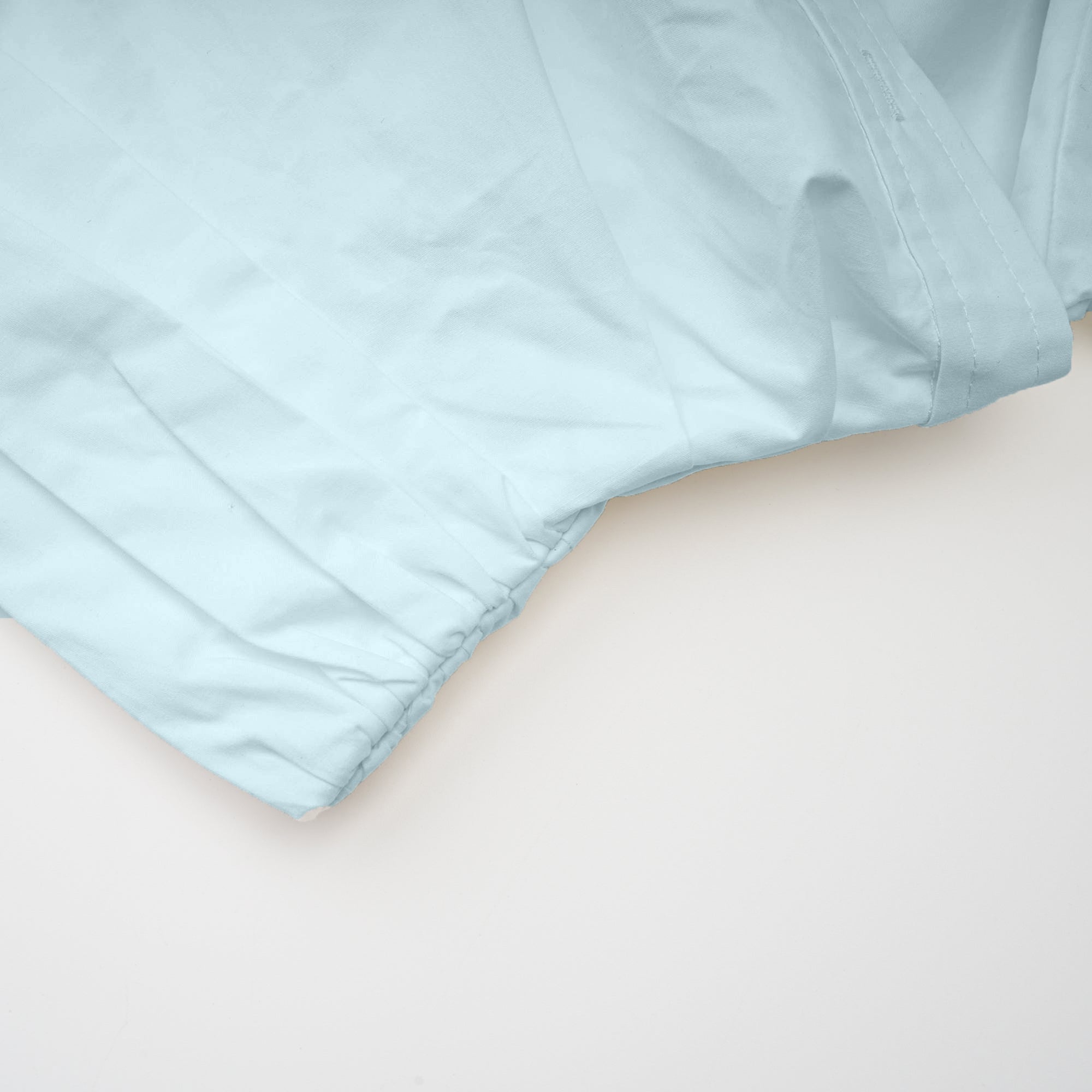 Coline Blue Asymmetrical Ruched Shirt (Final Sale)