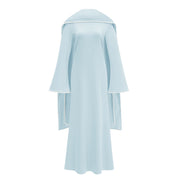 Piroska Blue Pearl Trim Shawl Detail Maxi Dress (Final Sale-US Only)