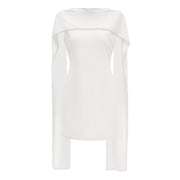 Piroska White Sleeveless Pearl Trim Mini Dress (Final Sale-US Only)