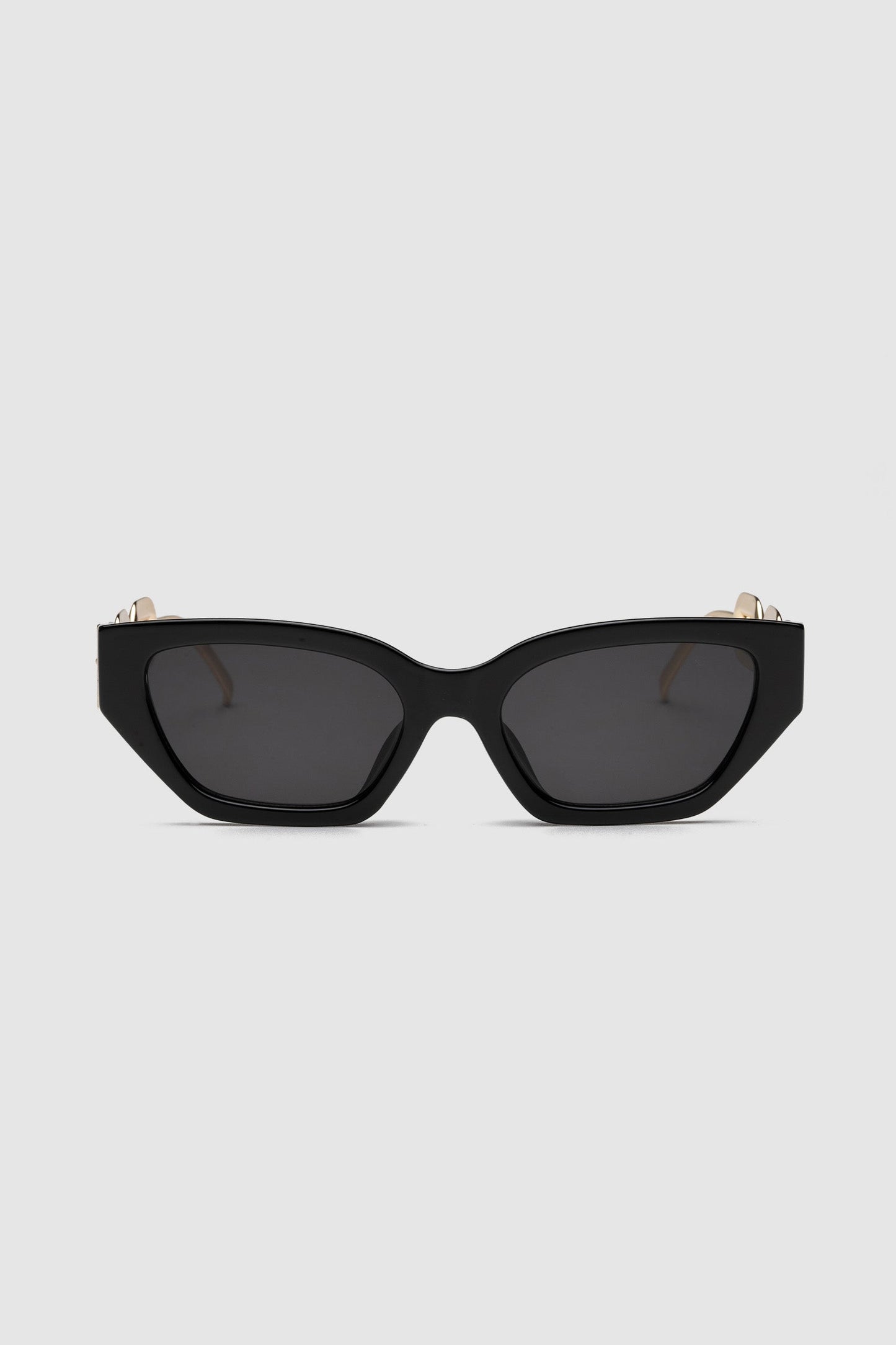 ROMA Cat Eyes with Gold Chain Arms - Black