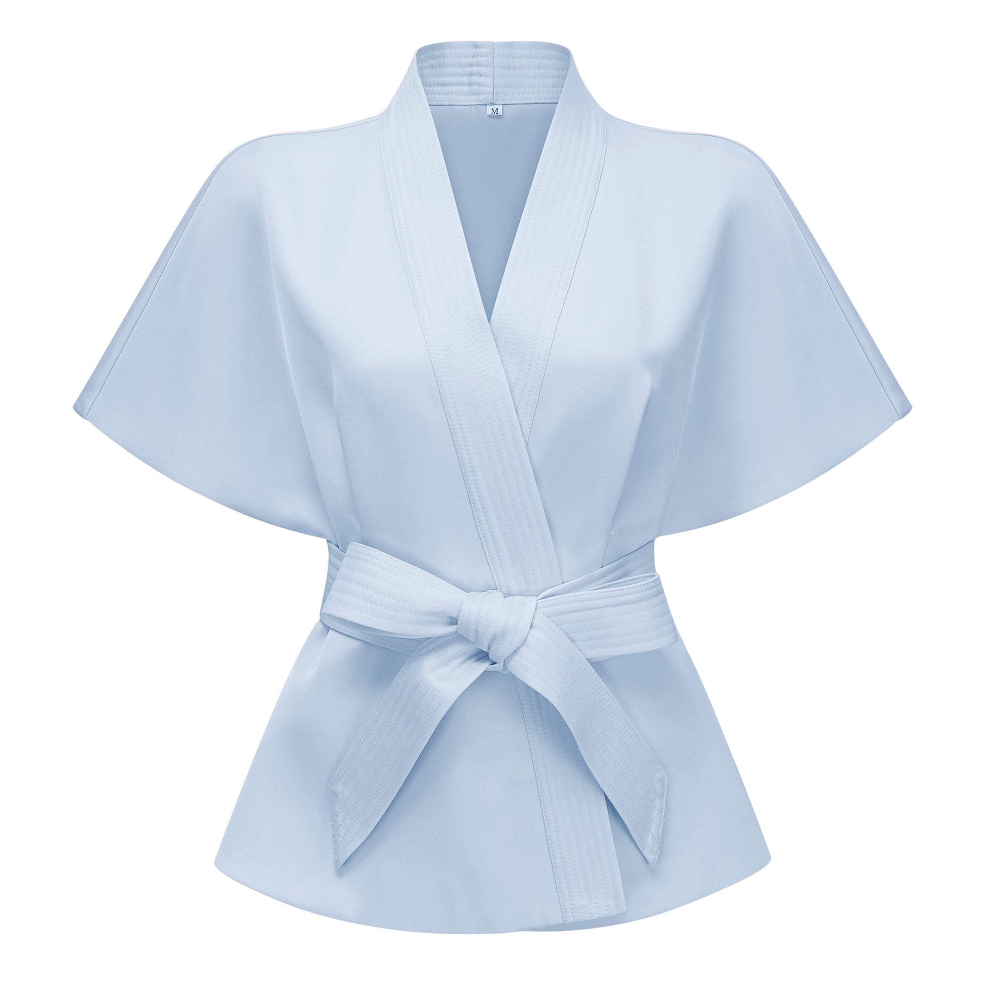 Johanna Blue Self-Tie Blouse & Skirt Set (Final Sale)