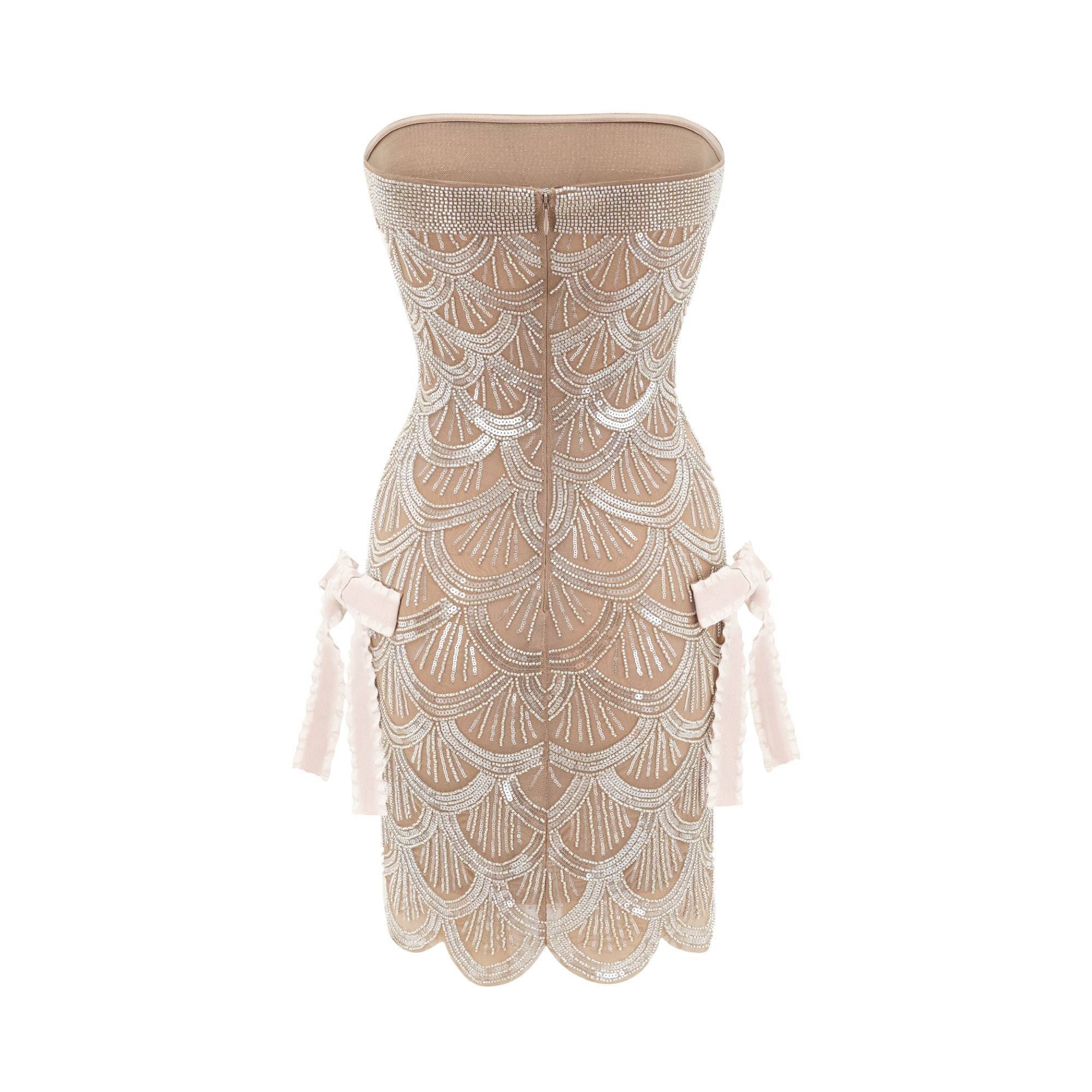 Astrid brown embellished mini dress (Final Sale-US Only)
