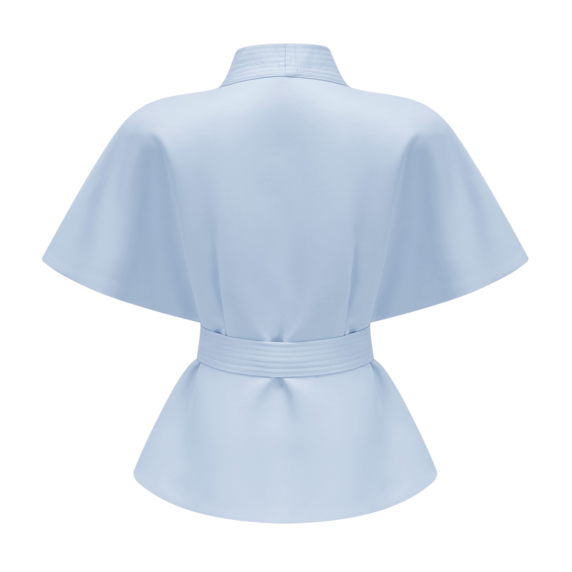 Johanna Blue Self-Tie Blouse & Skirt Set (Final Sale)