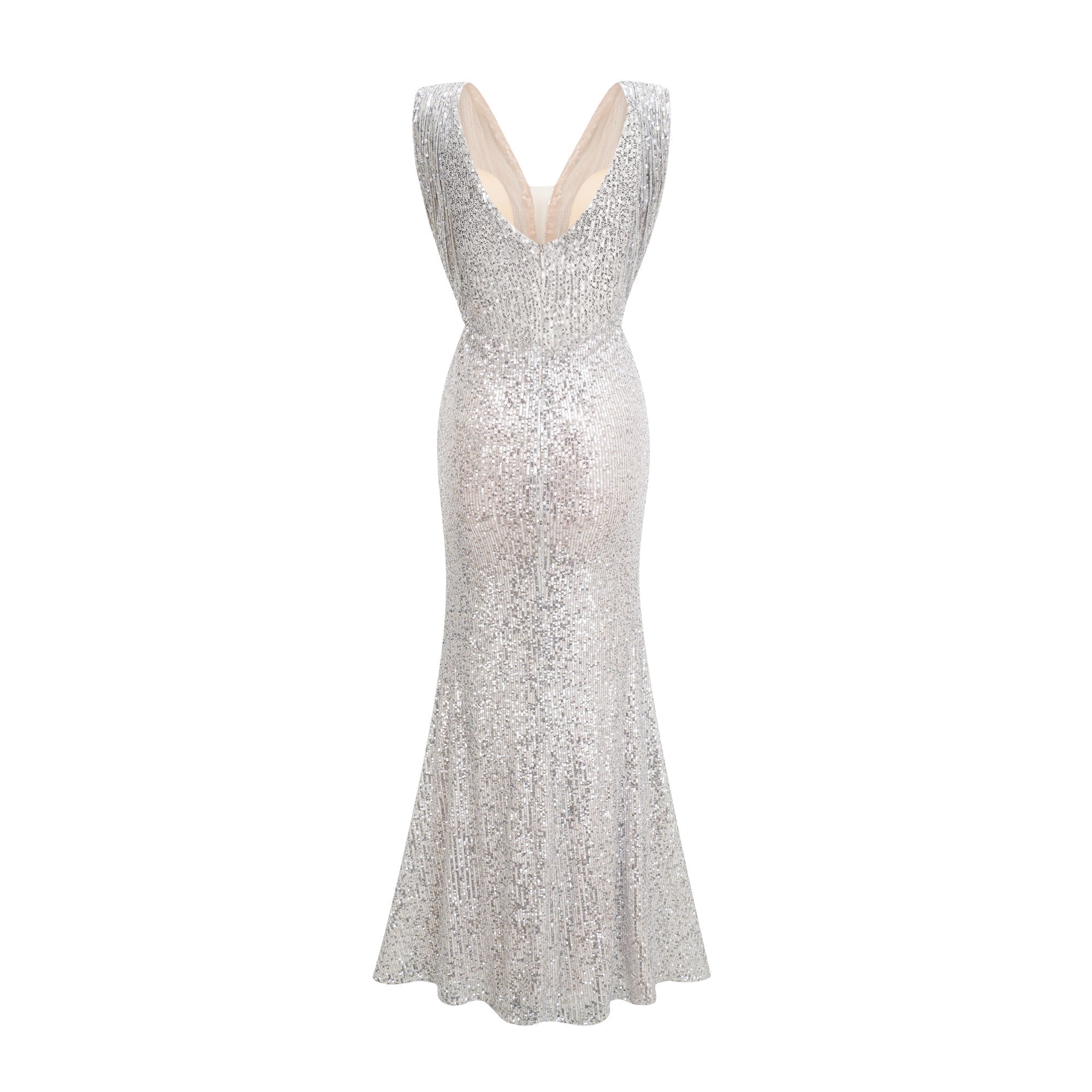 Caelia silver embellished maxi dress (Final Sale-US Only)
