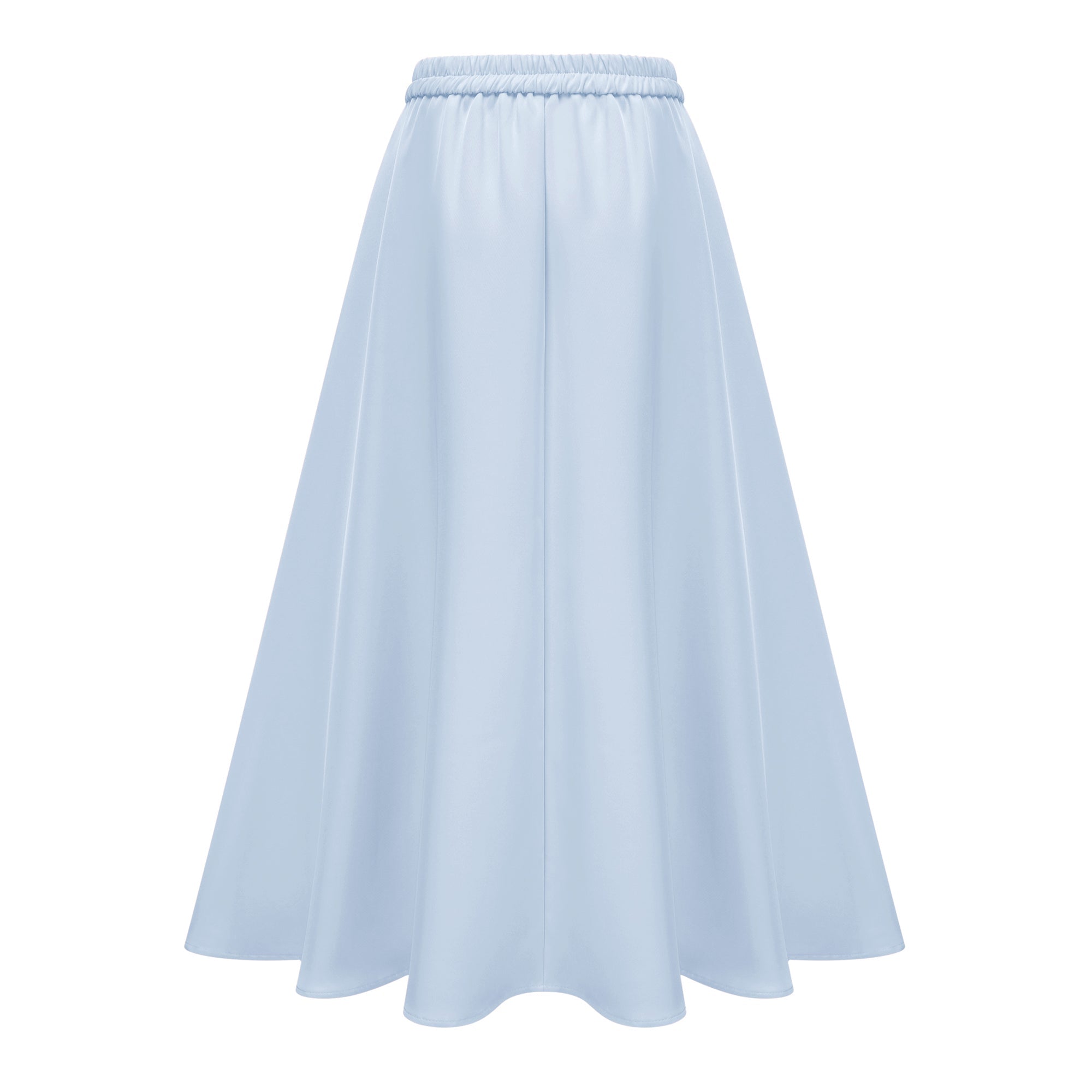 Johanna Blue Self-Tie Blouse & Skirt Set (Final Sale)