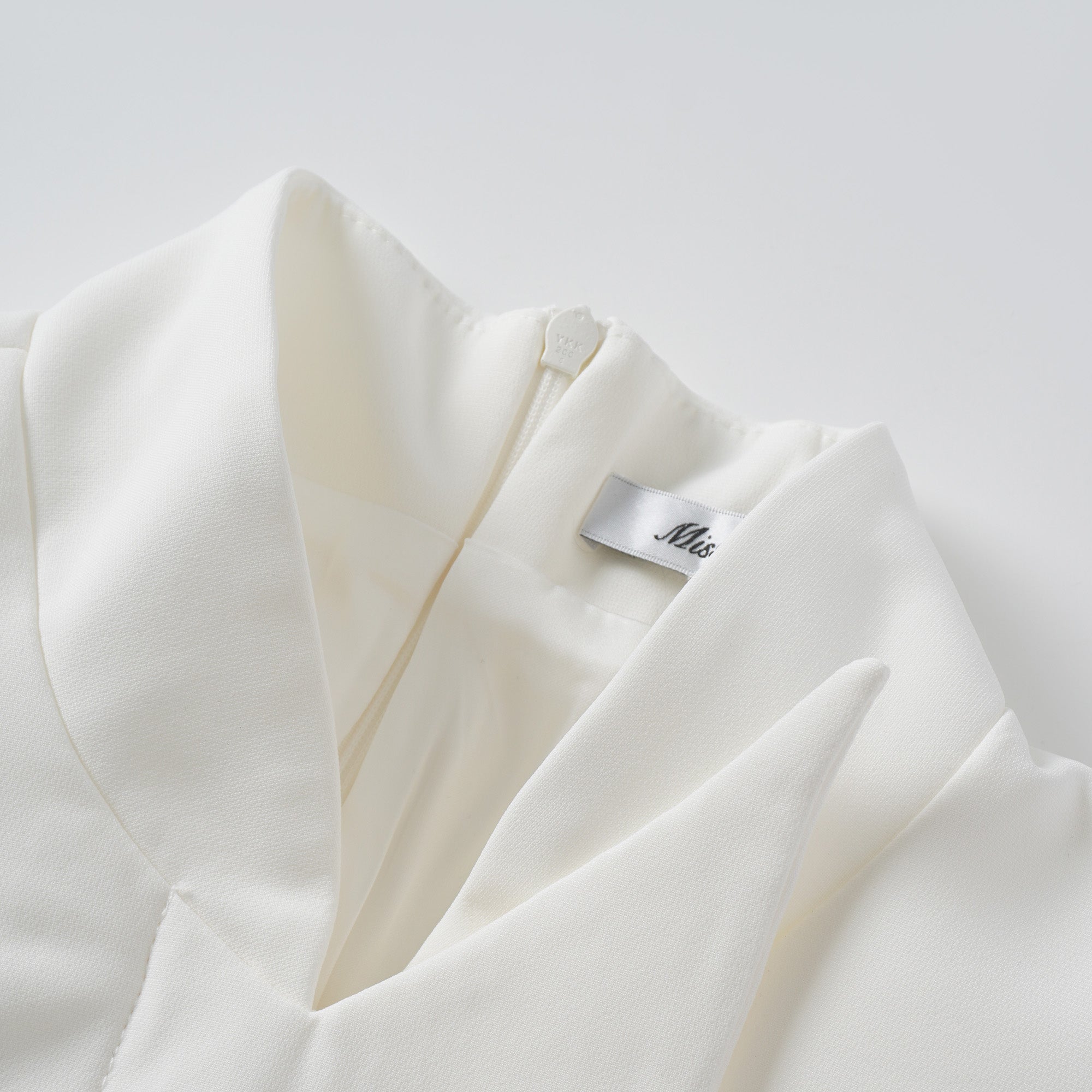 Adriana White Barrel Design Jacket & Skirt Set (Final Sale)