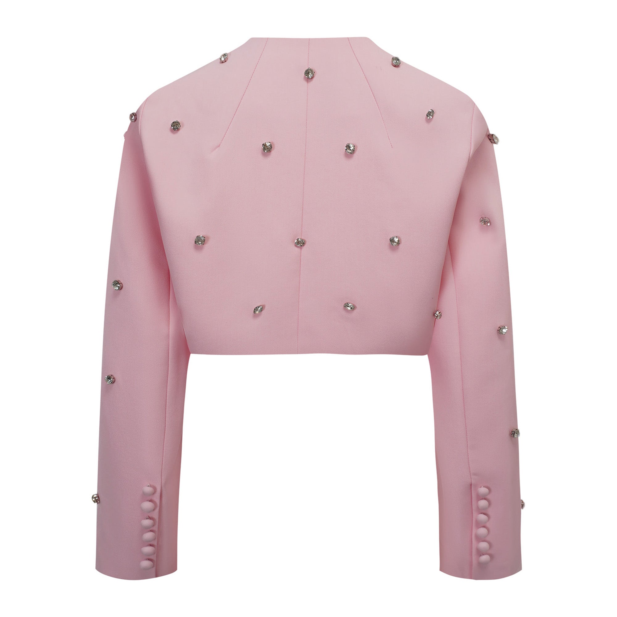 Valéria Pink Crystal Embellished Jacket & Dress Set