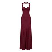 Rêverie Red Sweetheart Neck Maxi Dress (Final Sale-US Only)