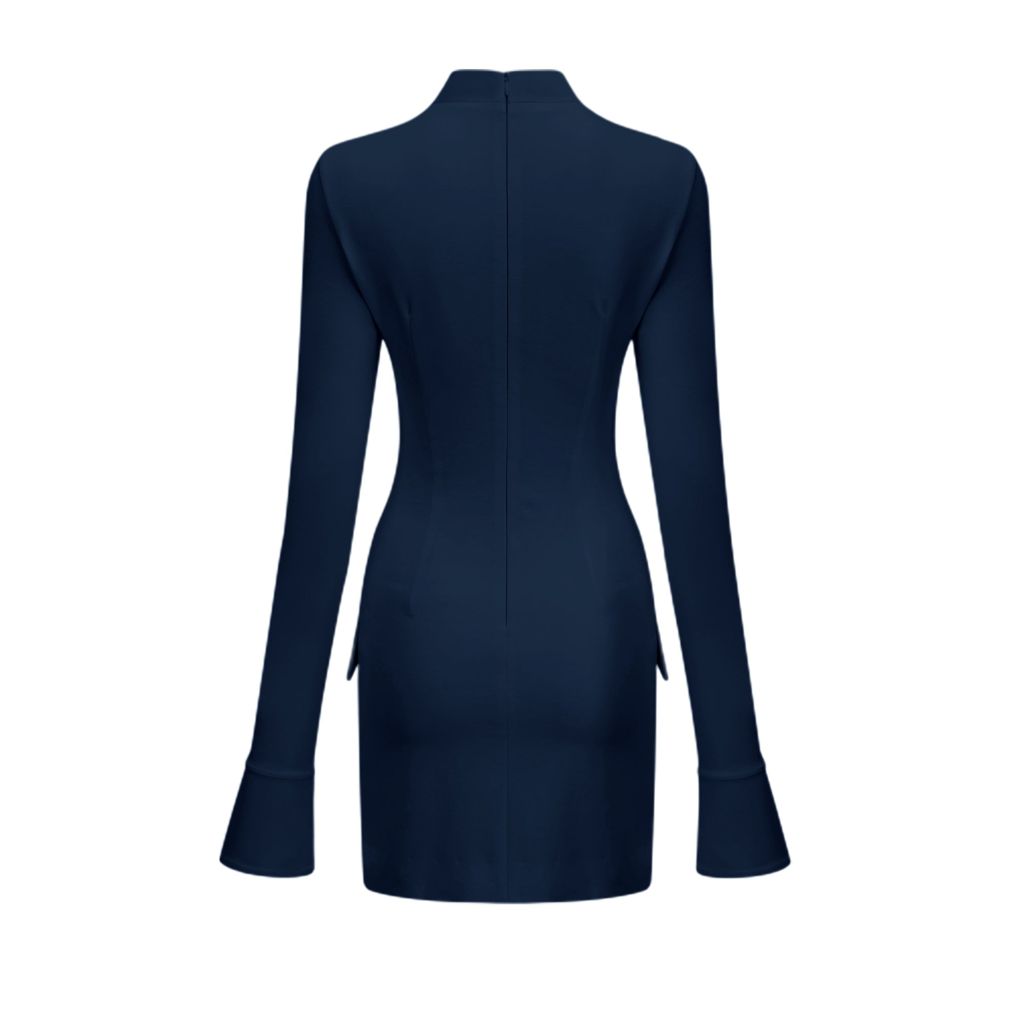 Coline fitted flared cuffs mini dress