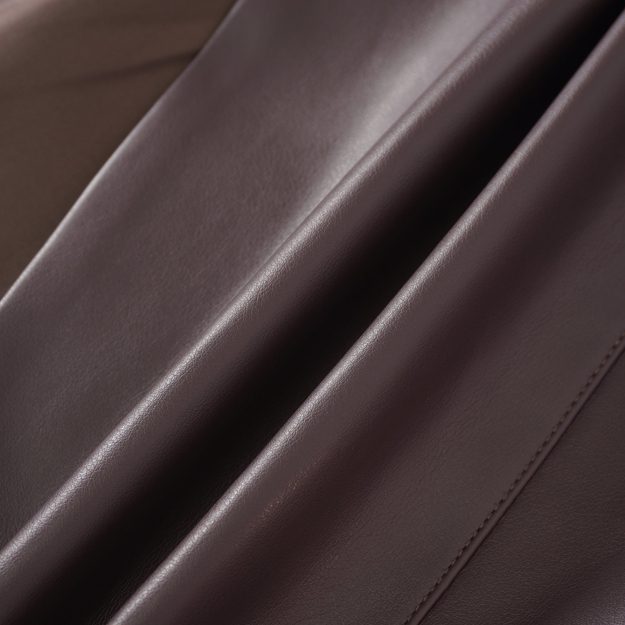 Solange Brown Leather Mini Blazer Dress (Final Sale)