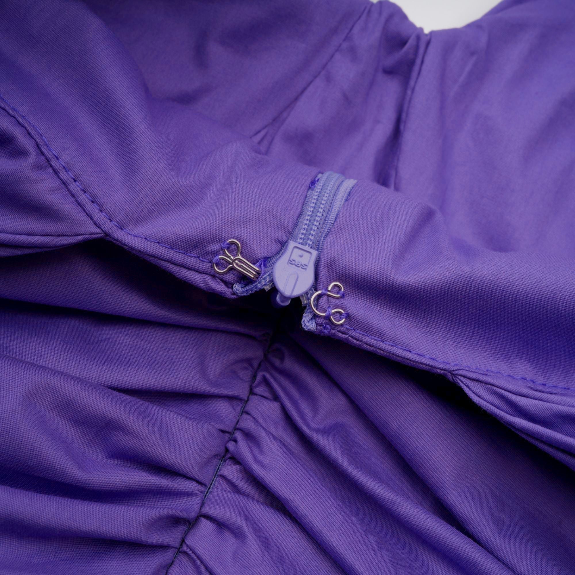 Apolline purple off-shoulder ruched mini dress (Final Sale-US Only)