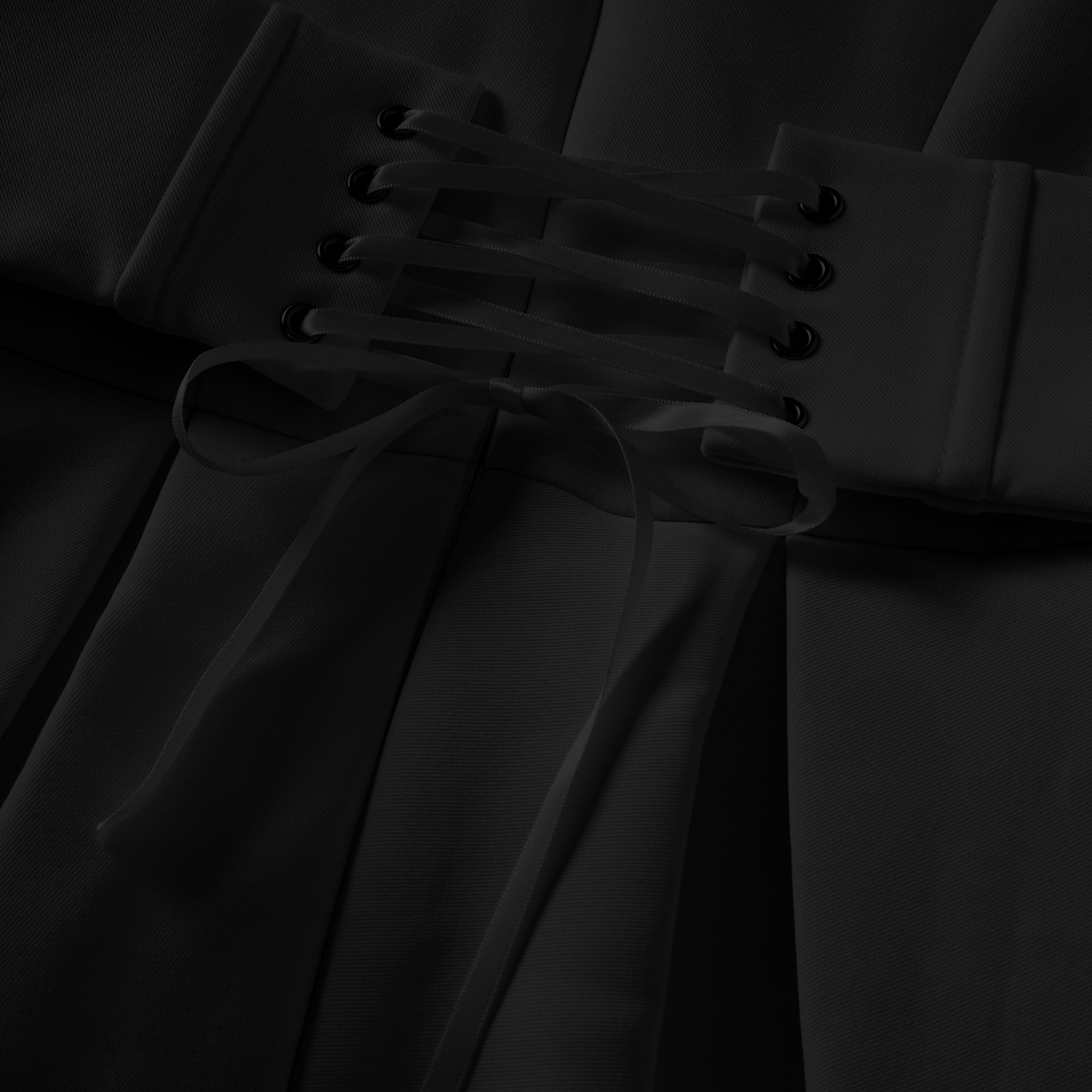 Inmaculada Black Boned Bodice Mini Blazer Dress