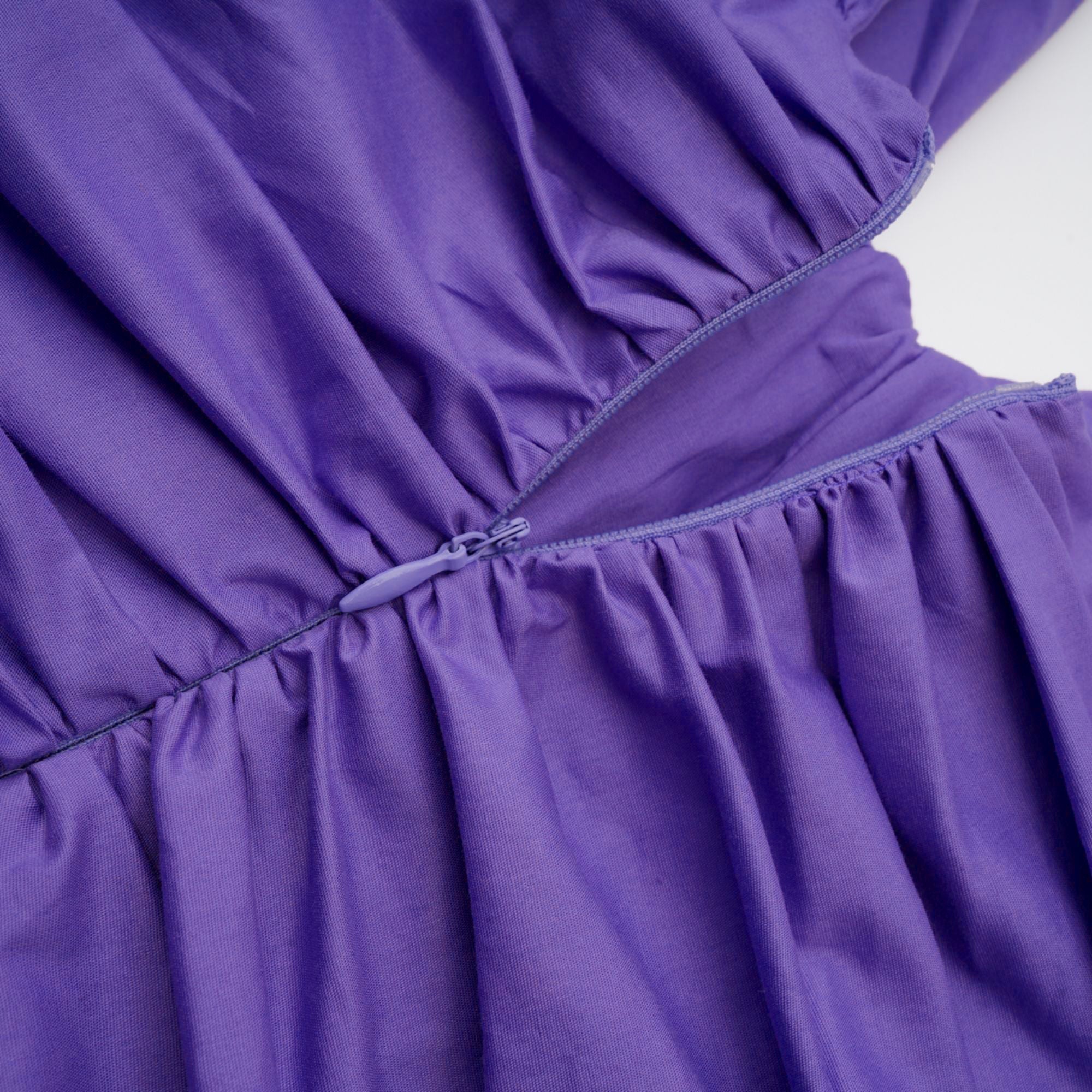 Apolline purple off-shoulder ruched mini dress (Final Sale-US Only)