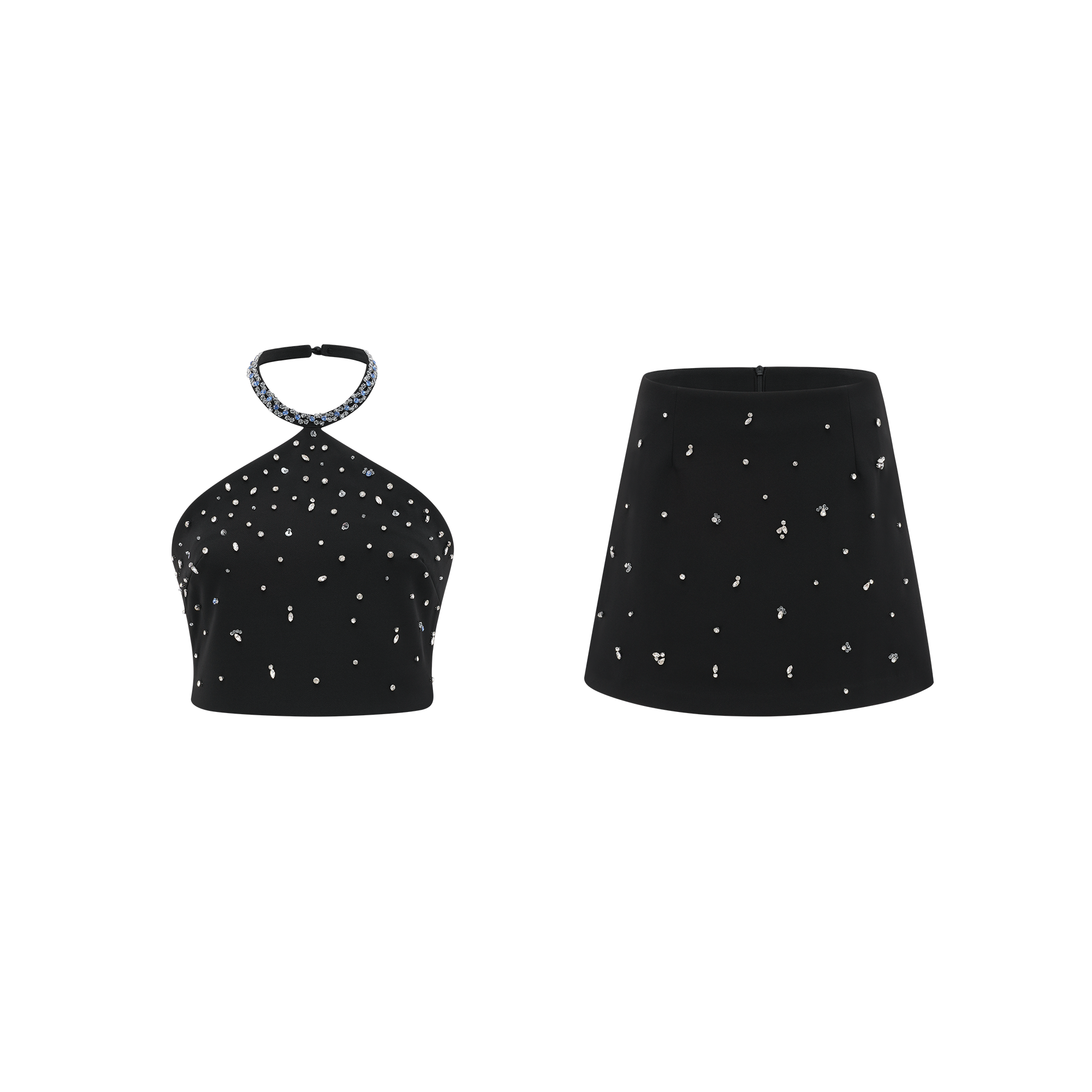 Nadine embellished top & skirt matching set (Final Sale-US Only)