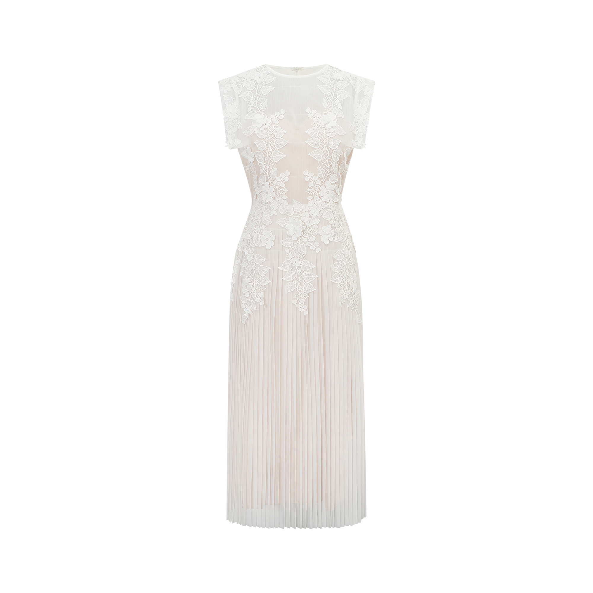 Annabelle Flower-appliqué Tulle Midi Dress (Final Sale-US Only)
