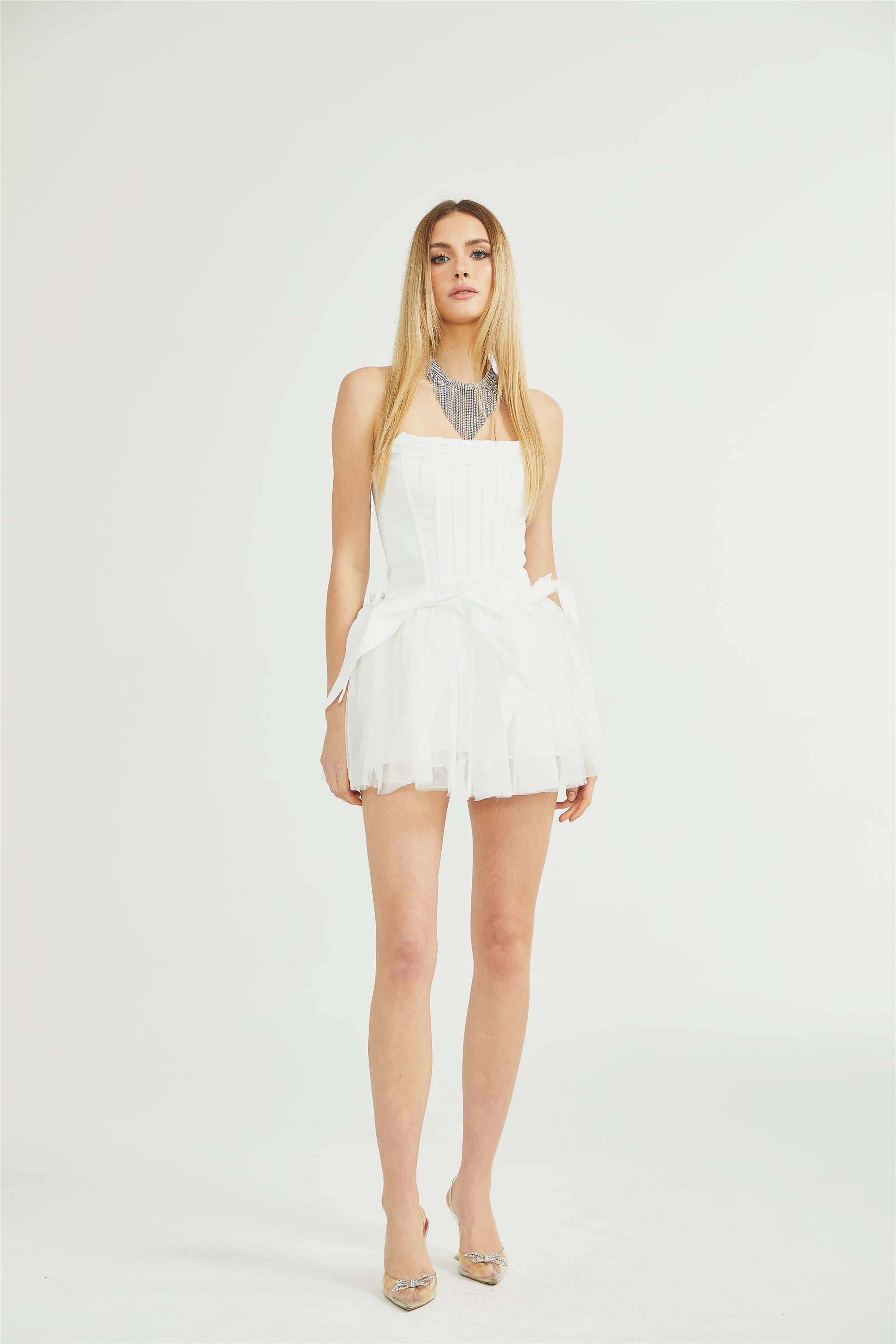 Joséphine corset tulle mini dress (US Only)