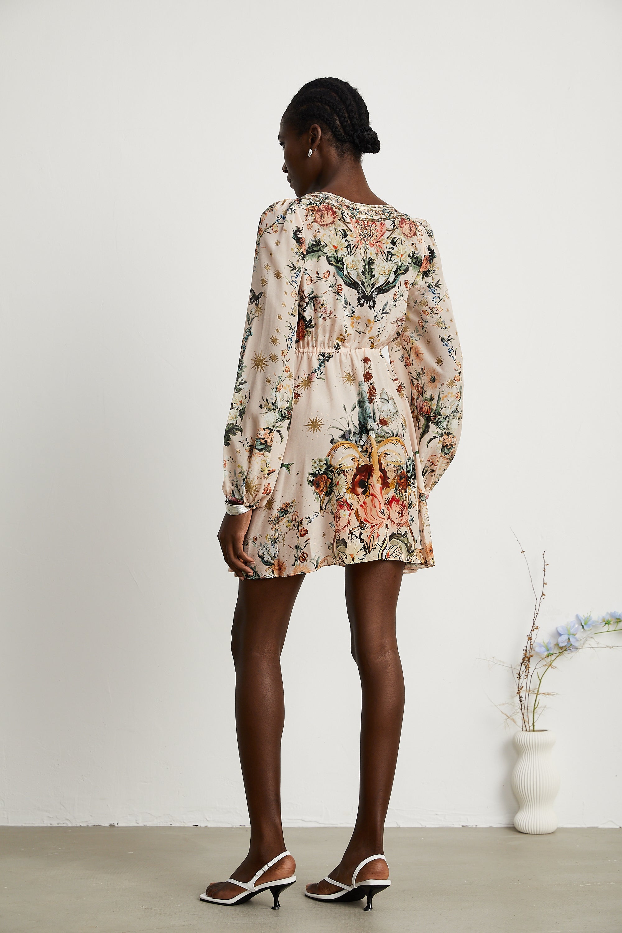 Emilia short wrap tie dress (Final Sale-US Only)