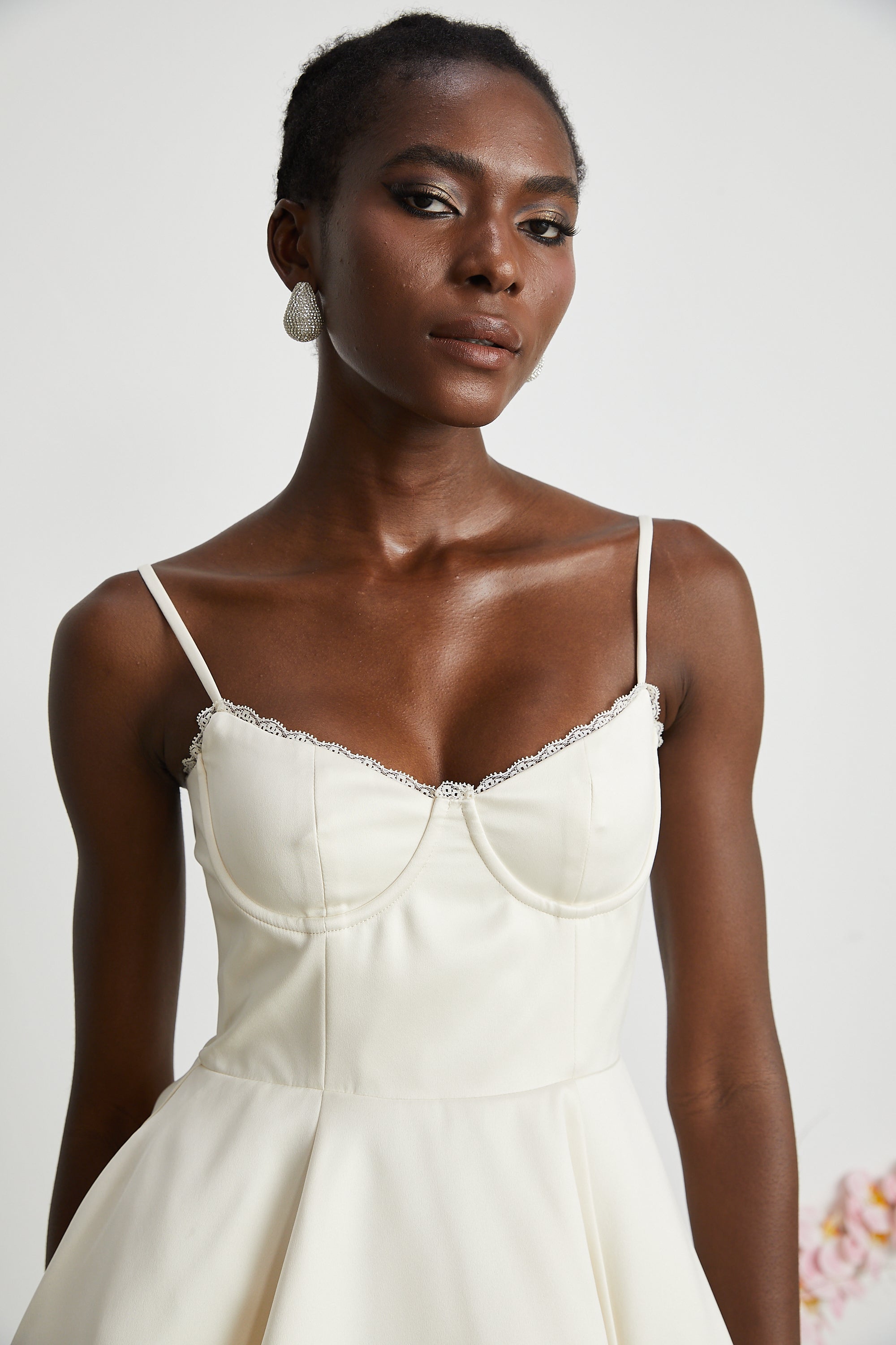 Saira tulle flared mini dress (US Only)