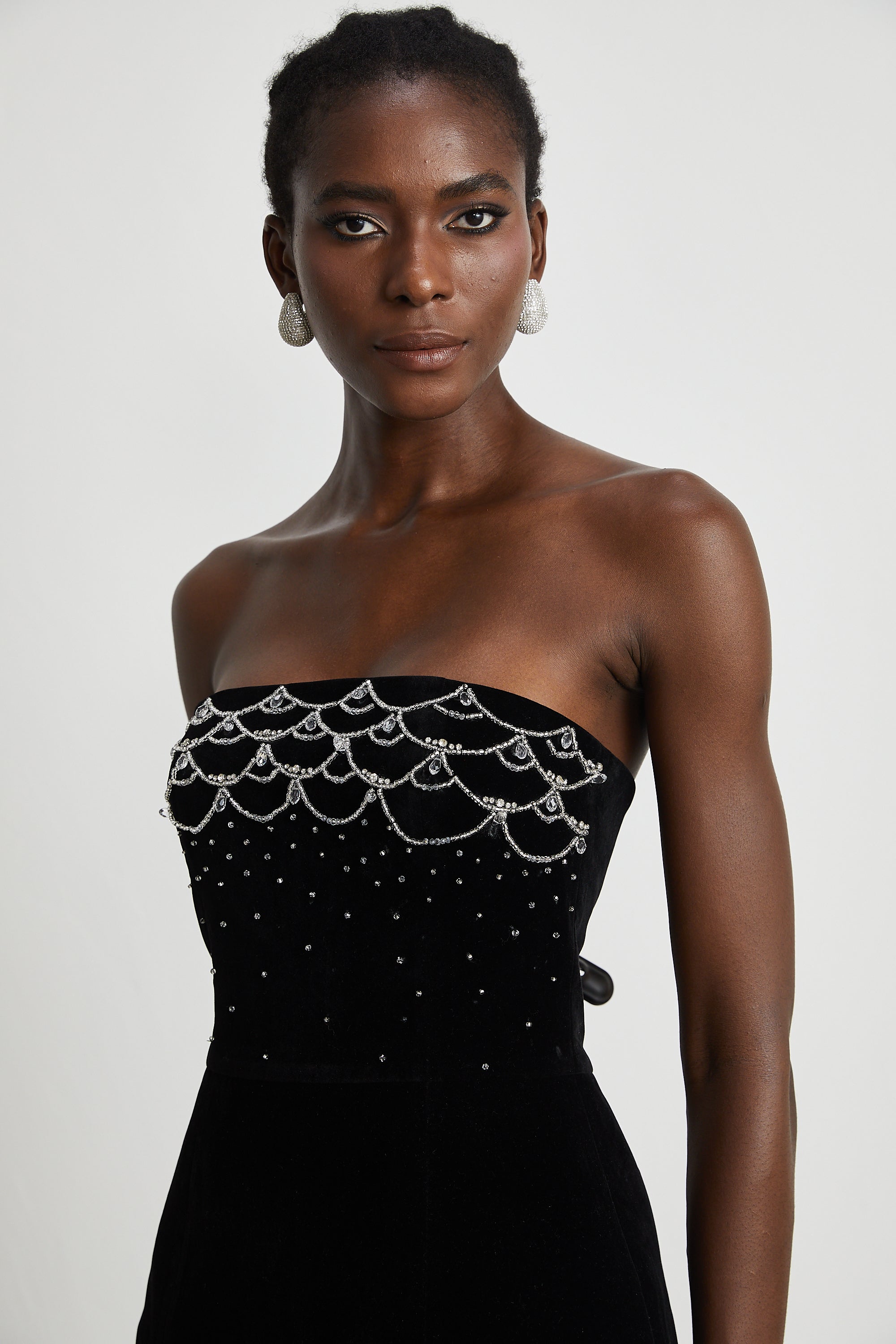 Sandrine crystal-embellished velvet mini dress (Final Sale-US Only)
