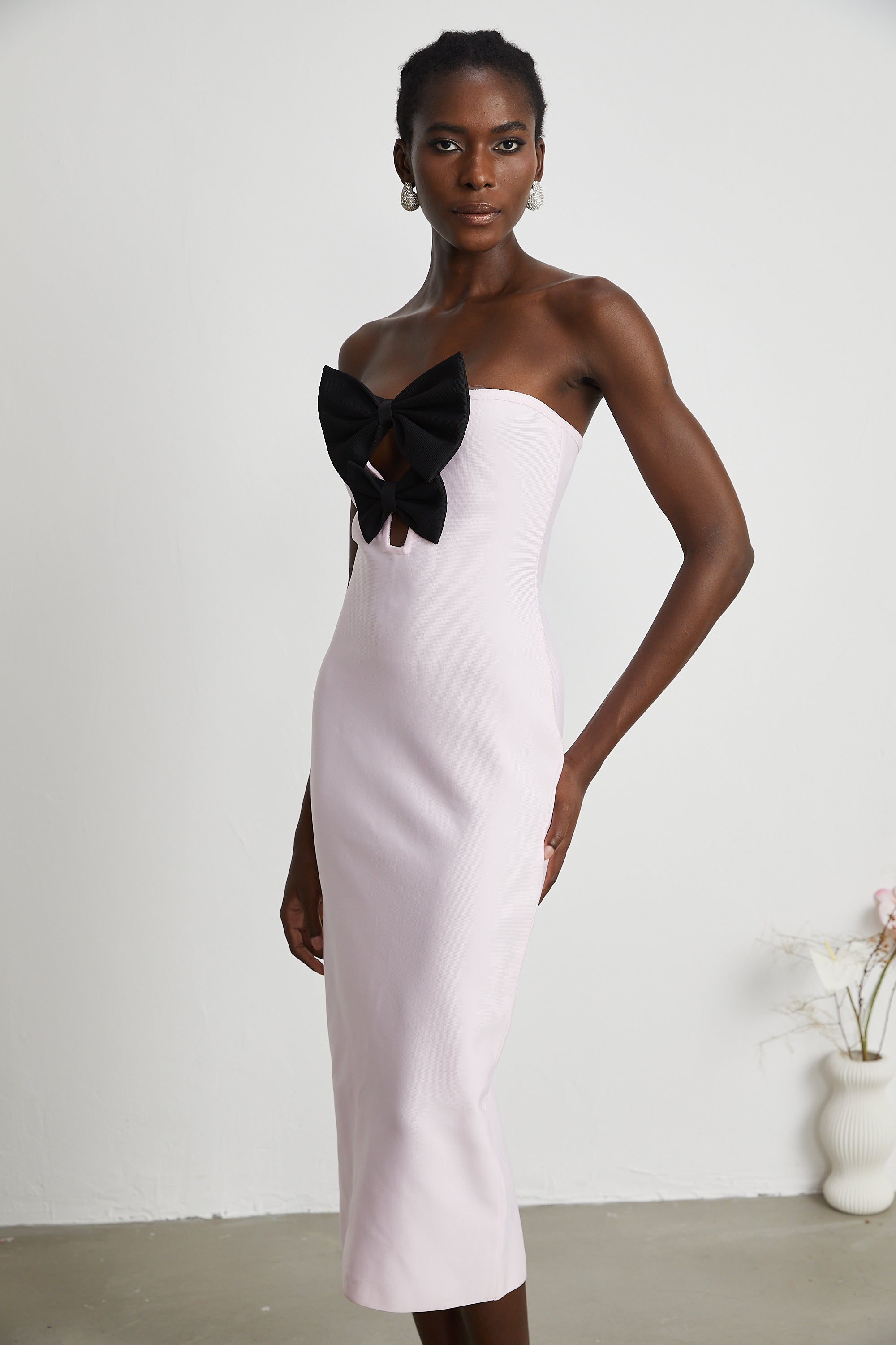 Étaín pink bowknot bandage dress (US Only)