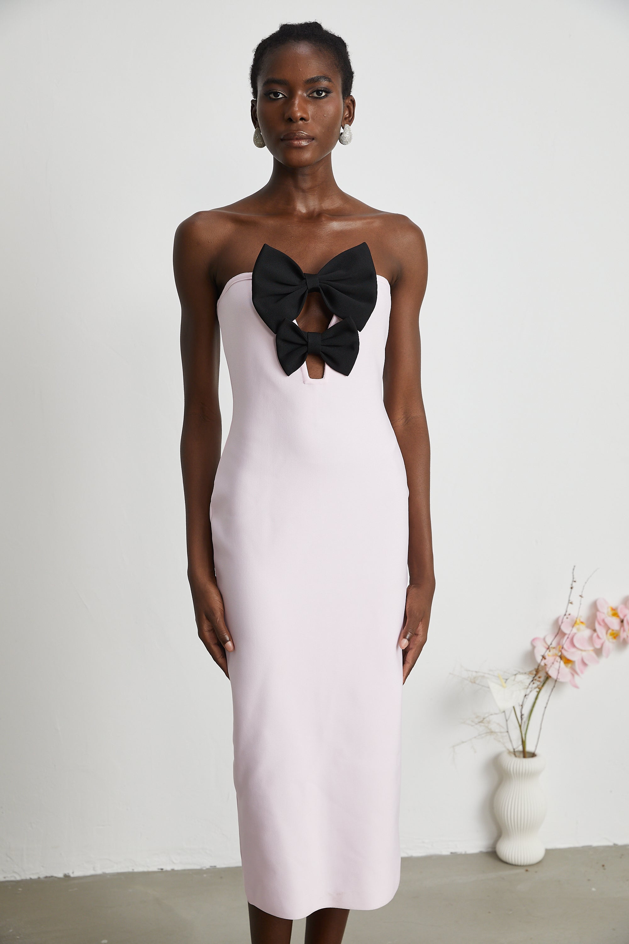 Étaín pink bowknot bandage dress (US Only)