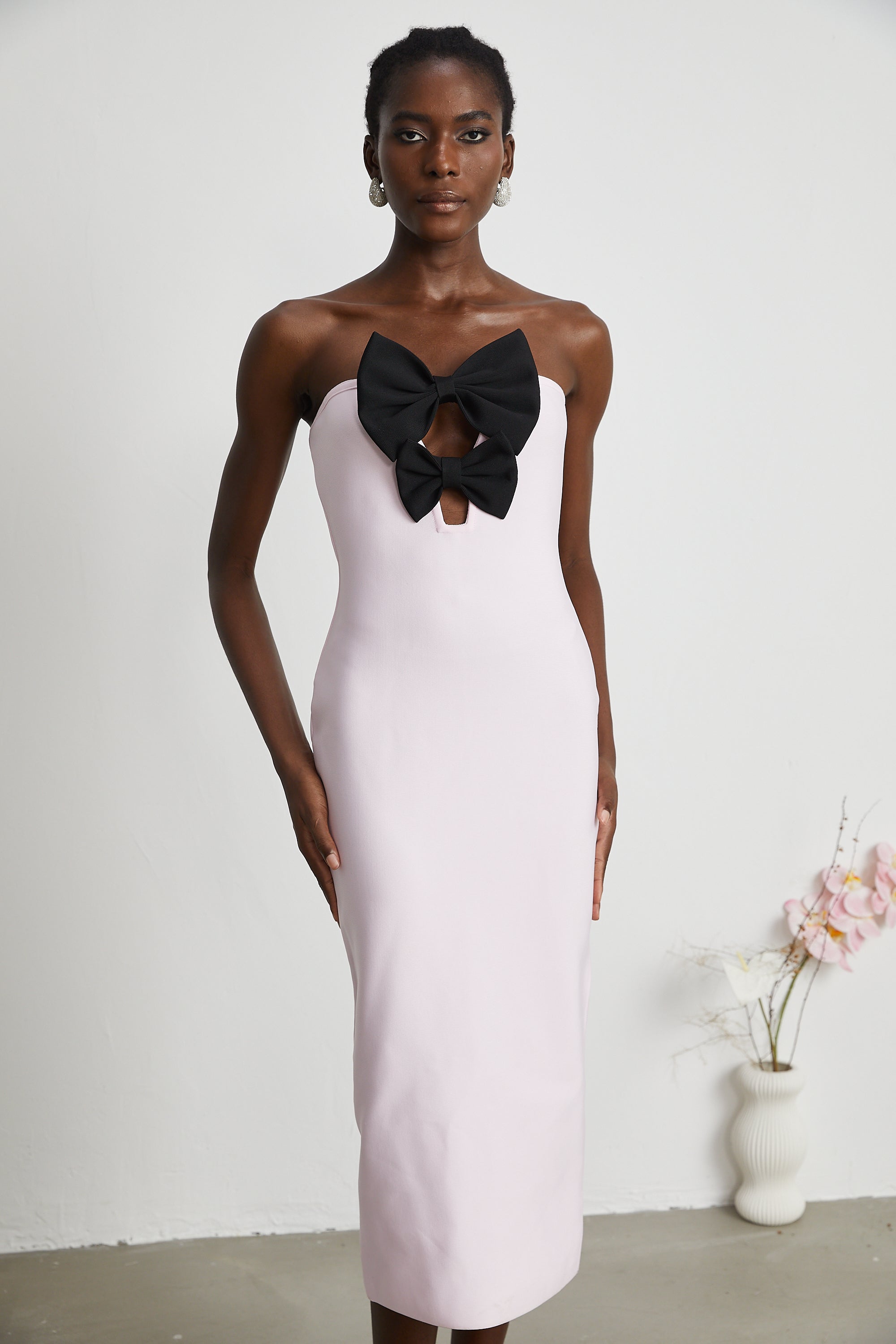 Étaín pink bowknot bandage dress (US Only)
