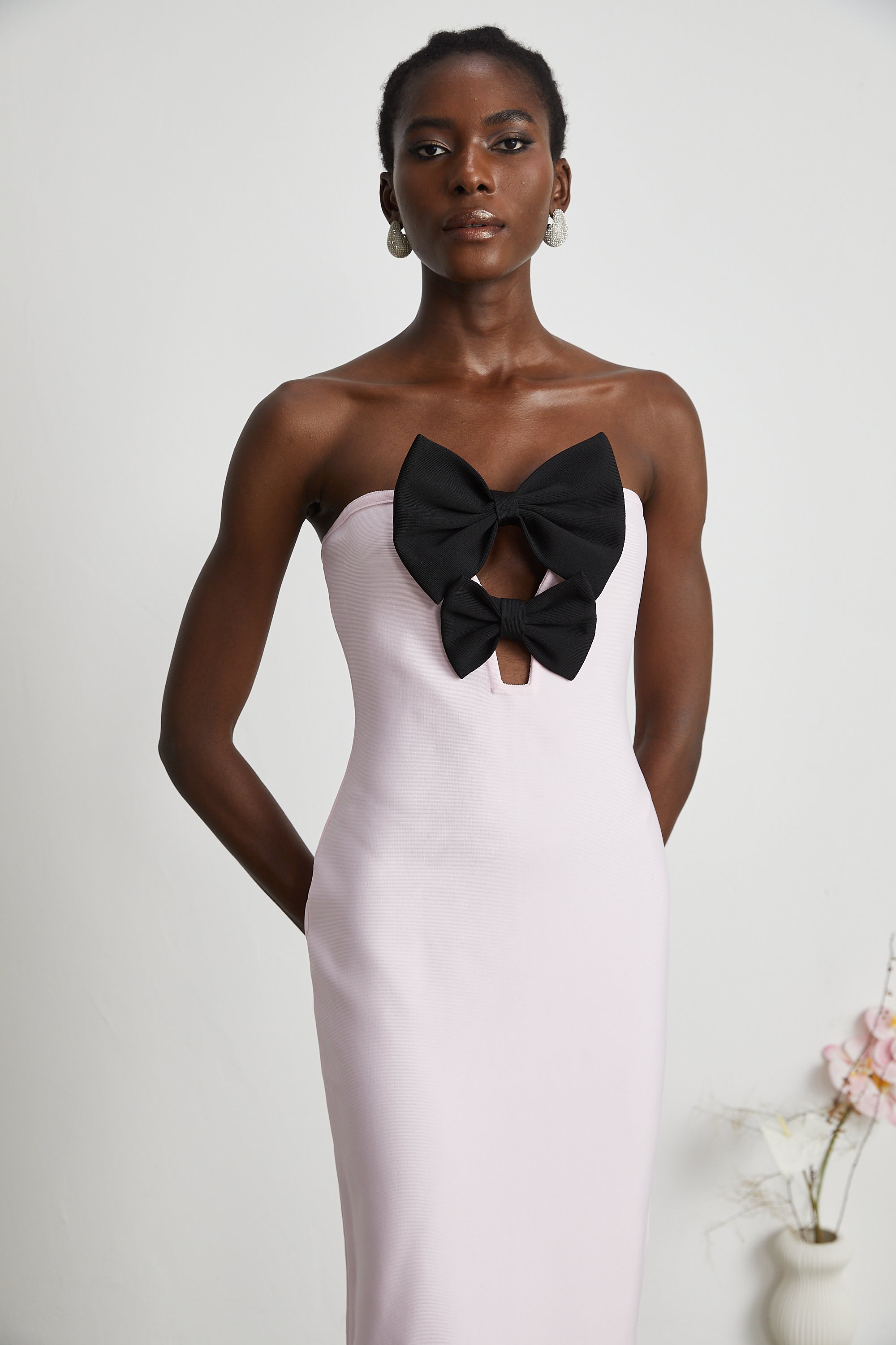Étaín pink bowknot bandage dress (US Only)