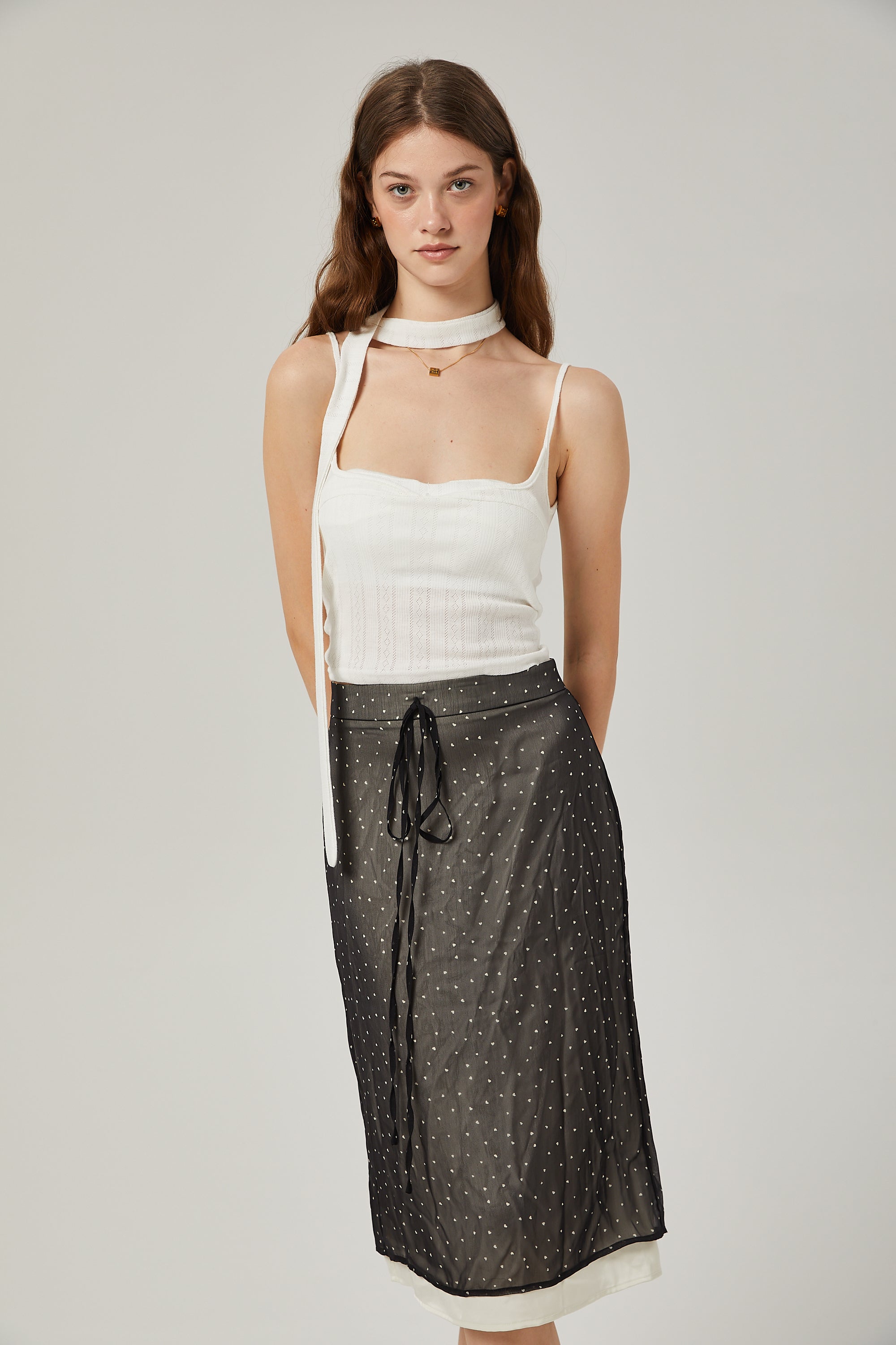 Gisèle tie-waisted polka-dot print skirt (Final Sale-US Only)