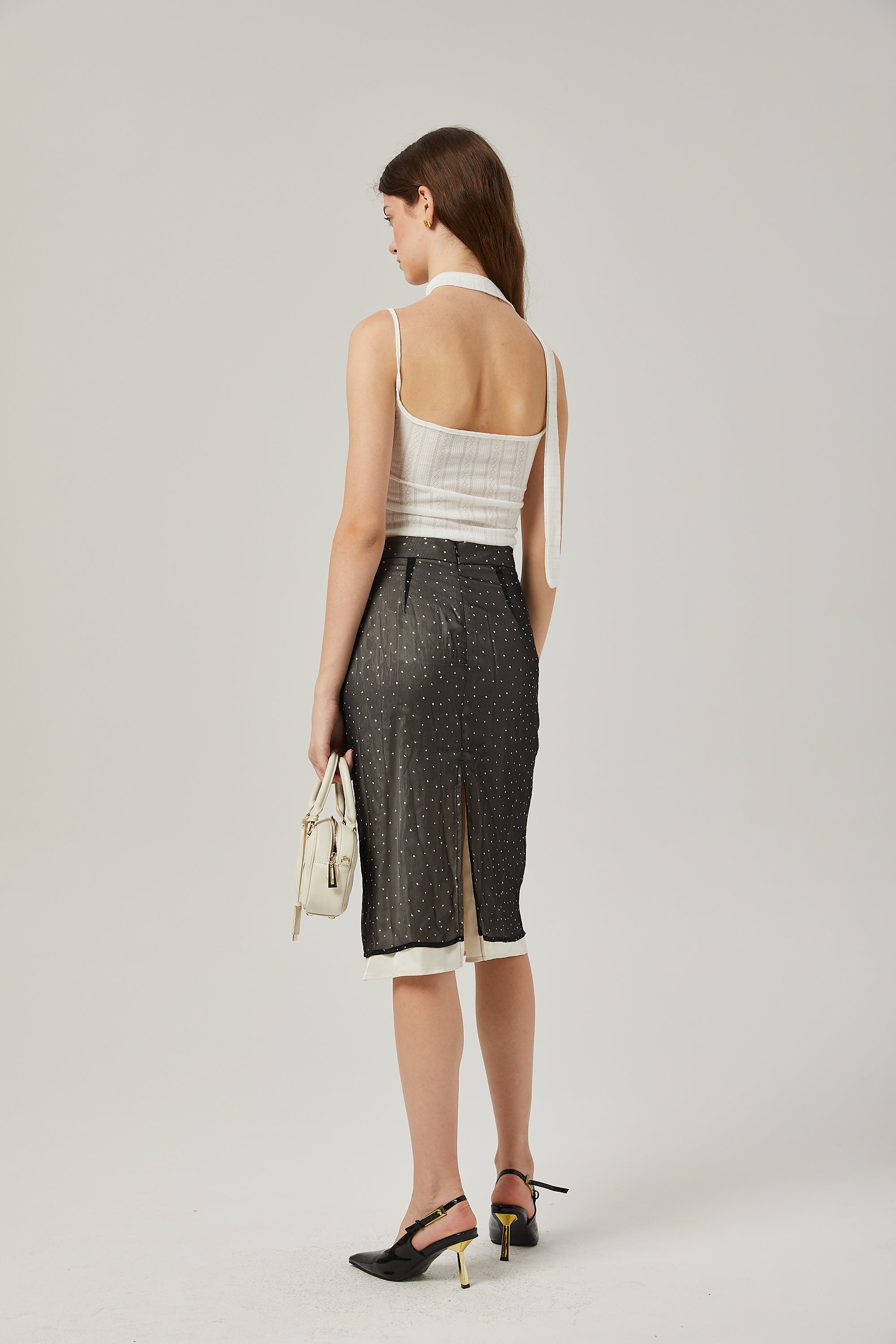 Gisèle tie-waisted polka-dot print skirt (Final Sale-US Only)