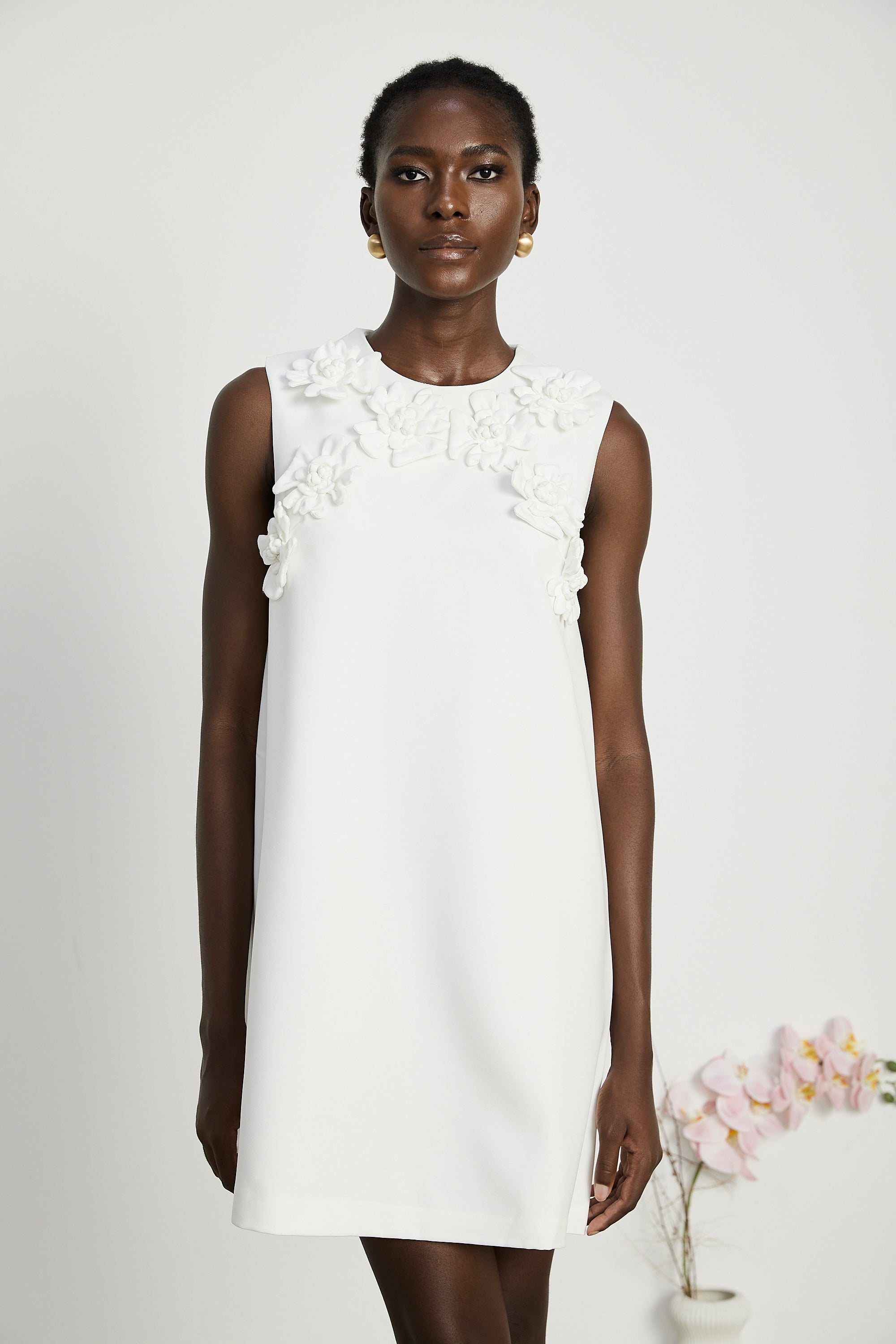 Marcella faux-flower mini dress (US Only)