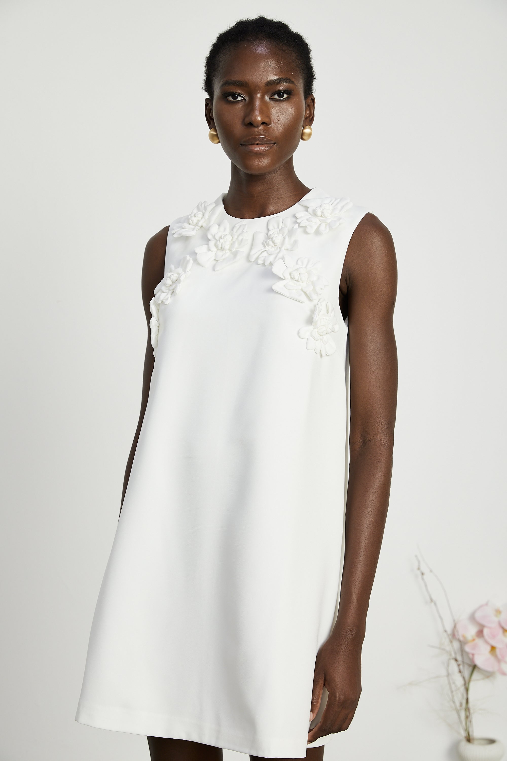Marcella faux-flower mini dress (US Only)
