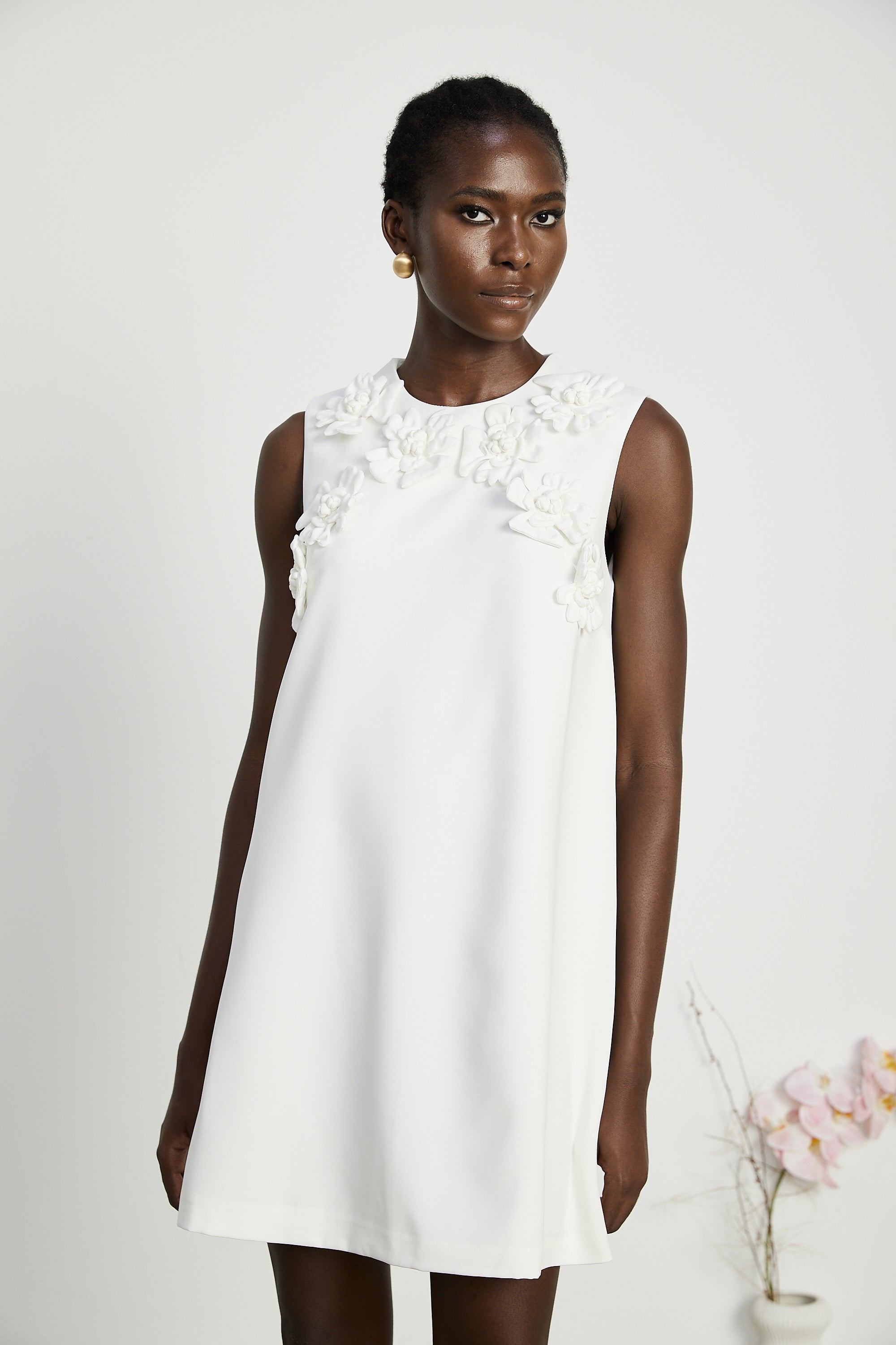 Marcella faux-flower mini dress (US Only)