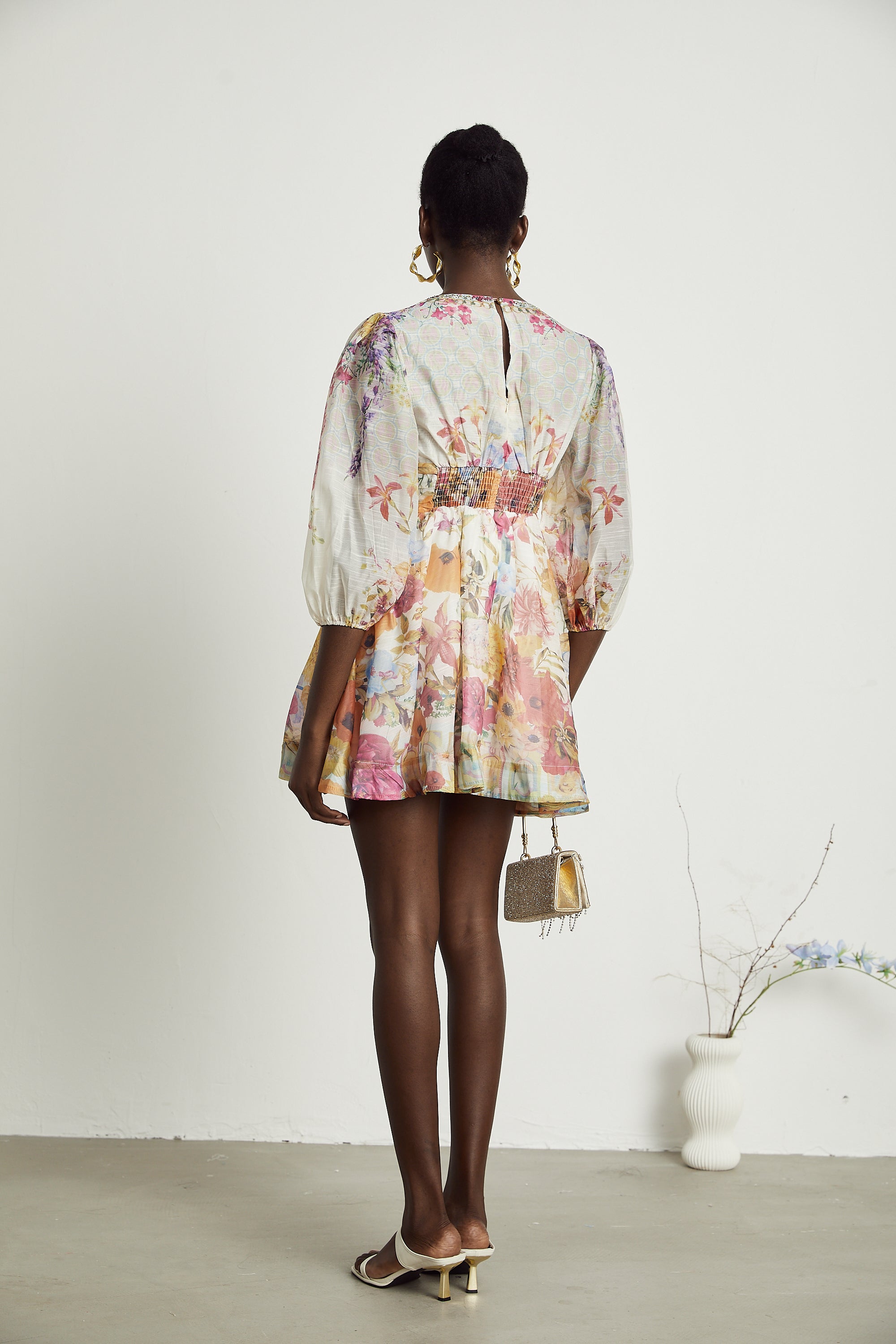 Axelle floral-print mini dress (US Only)