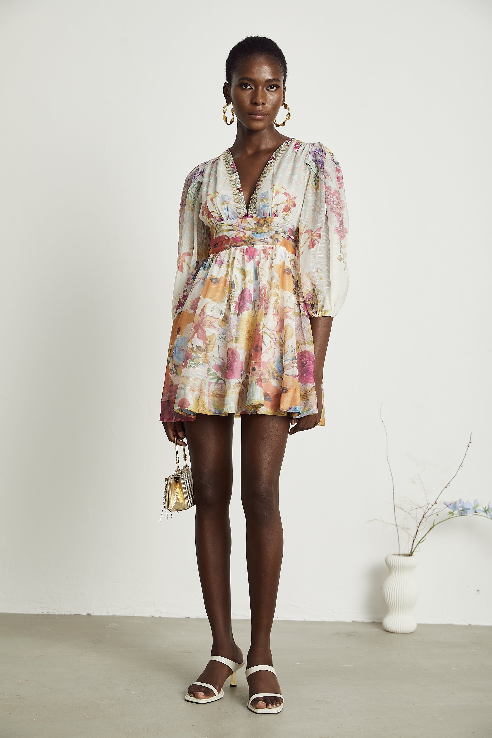 Axelle floral-print mini dress (Final Sale-US Only)