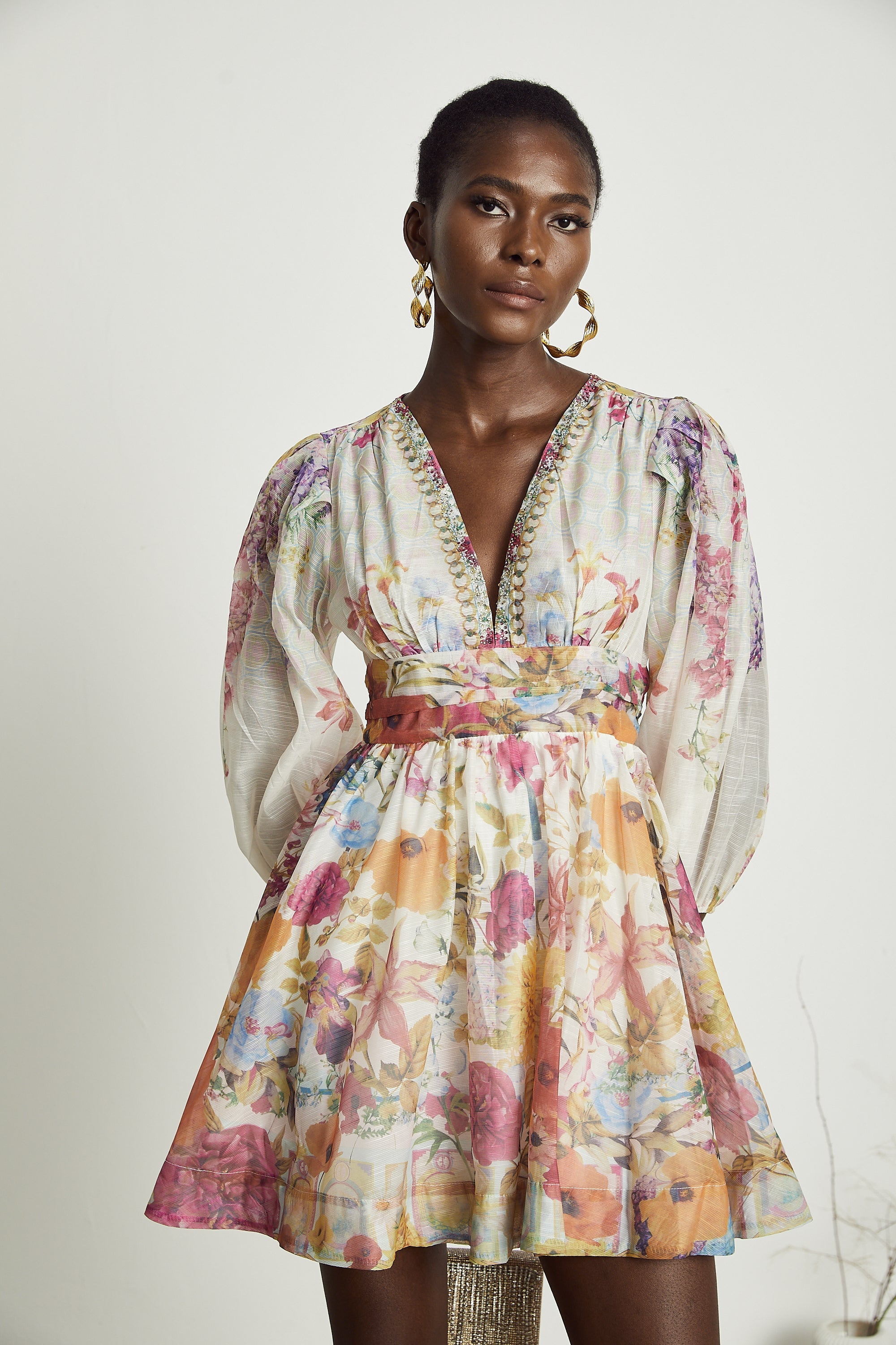 Axelle floral-print mini dress (Final Sale-US Only)