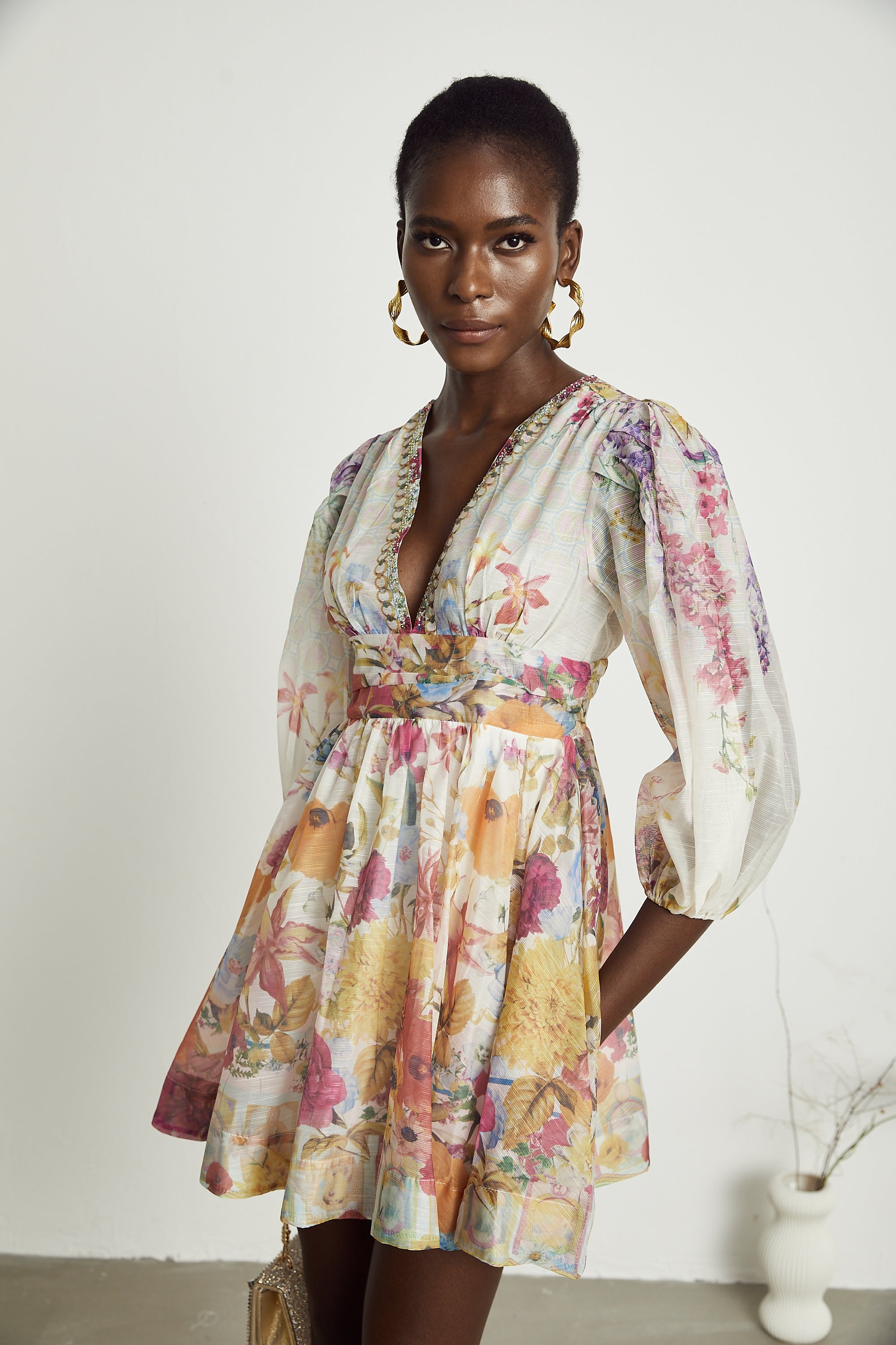 Axelle floral-print mini dress (Final Sale-US Only)