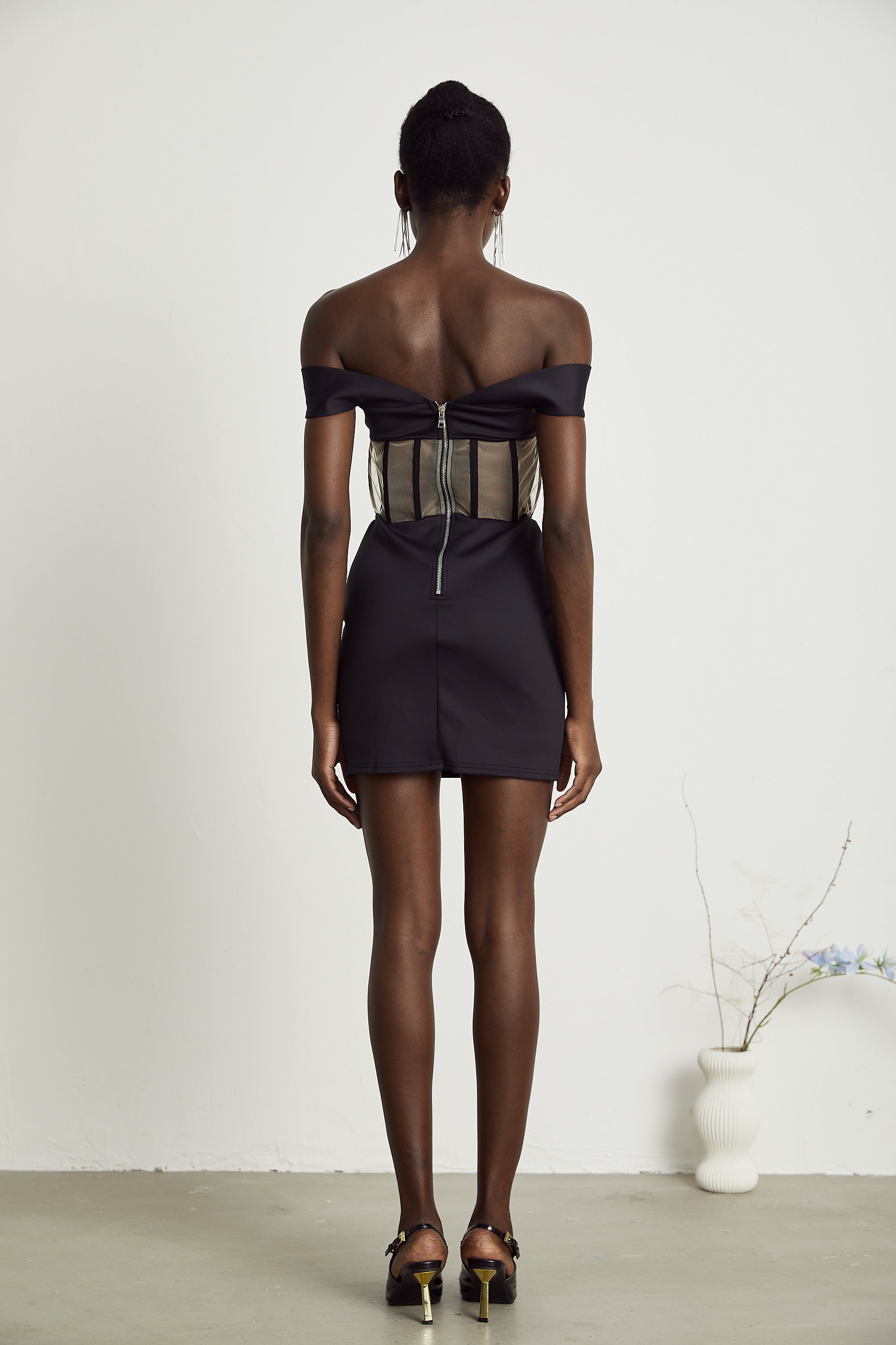 Laguna panelled corset mini dress (US Only)