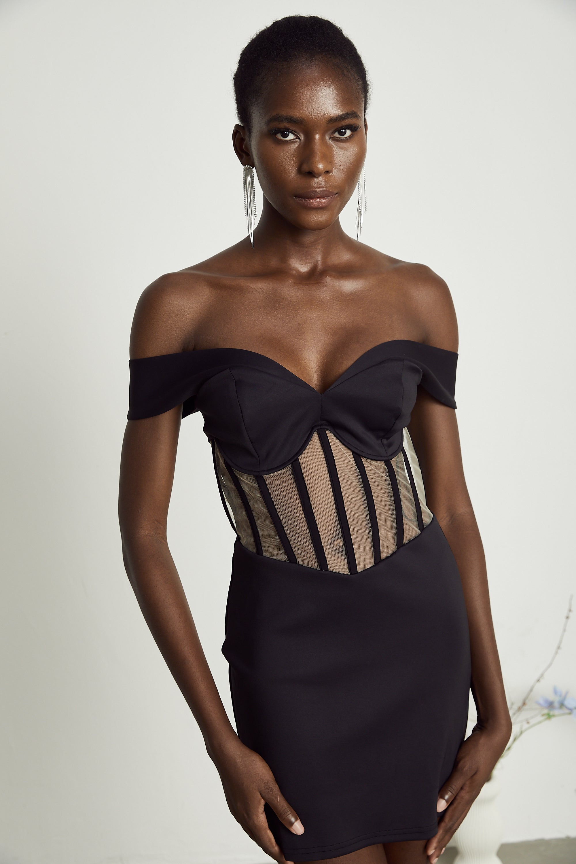 Laguna panelled corset mini dress (US Only)