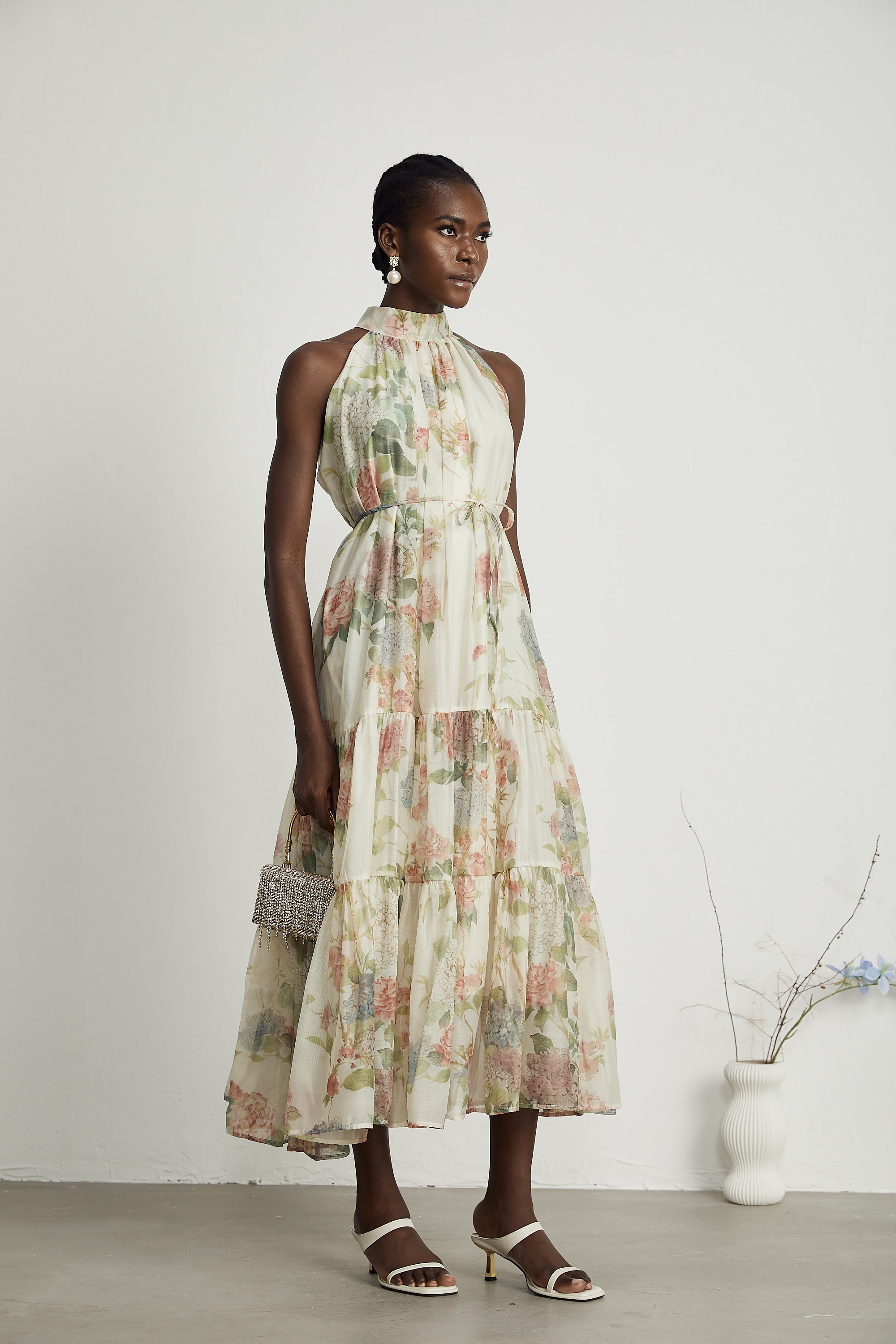 Manon layered floral-print midi dress (Final Sale-US Only)