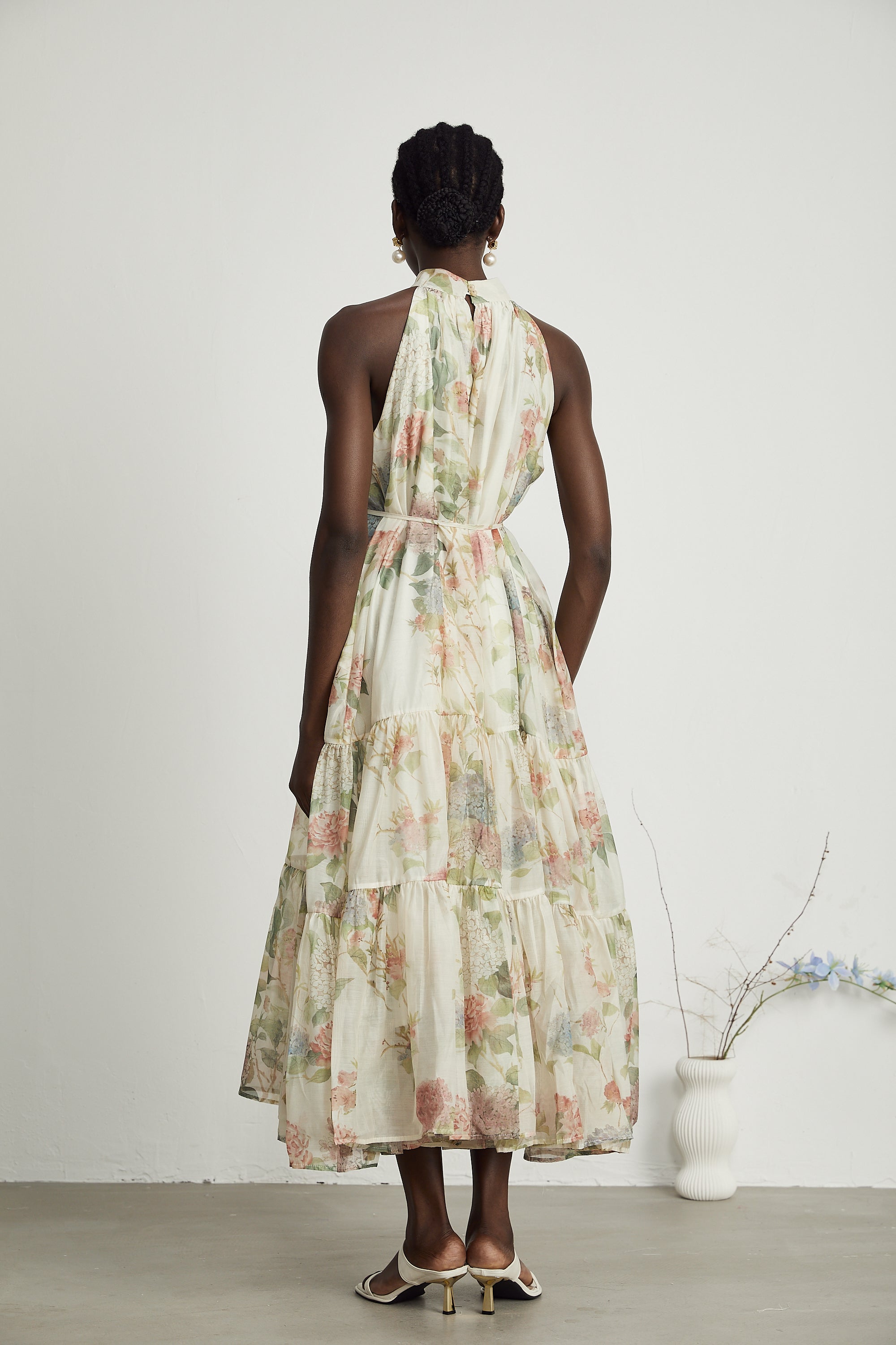 Manon layered floral-print midi dress (Final Sale-US Only)