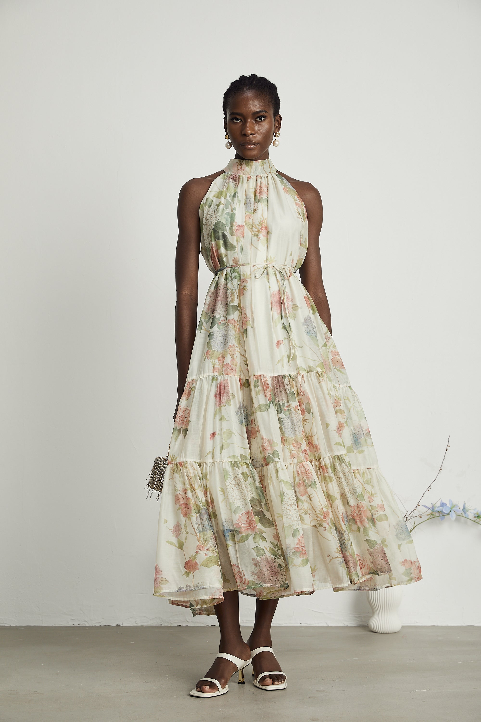 Manon layered floral-print midi dress (Final Sale-US Only)