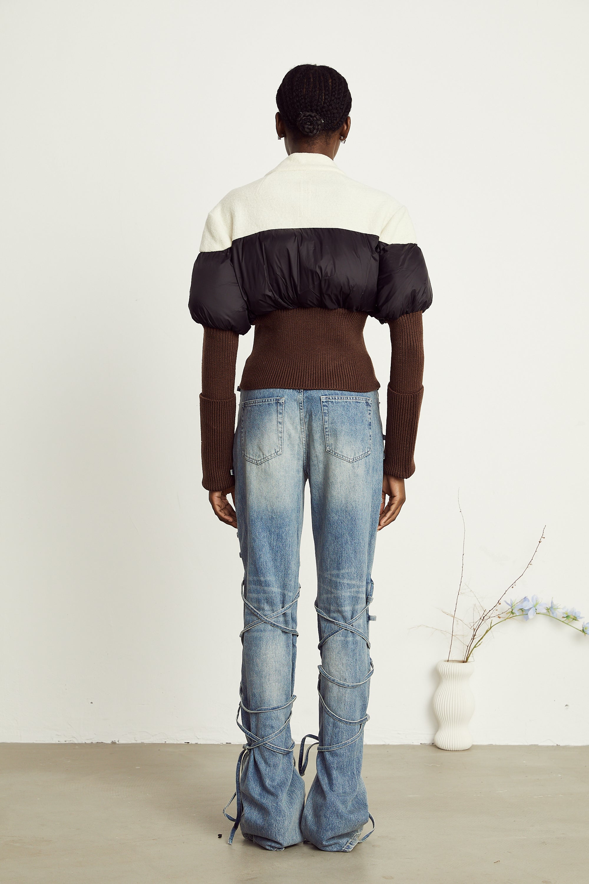 Ghislaine cropped panelled jacket (Final Sale)