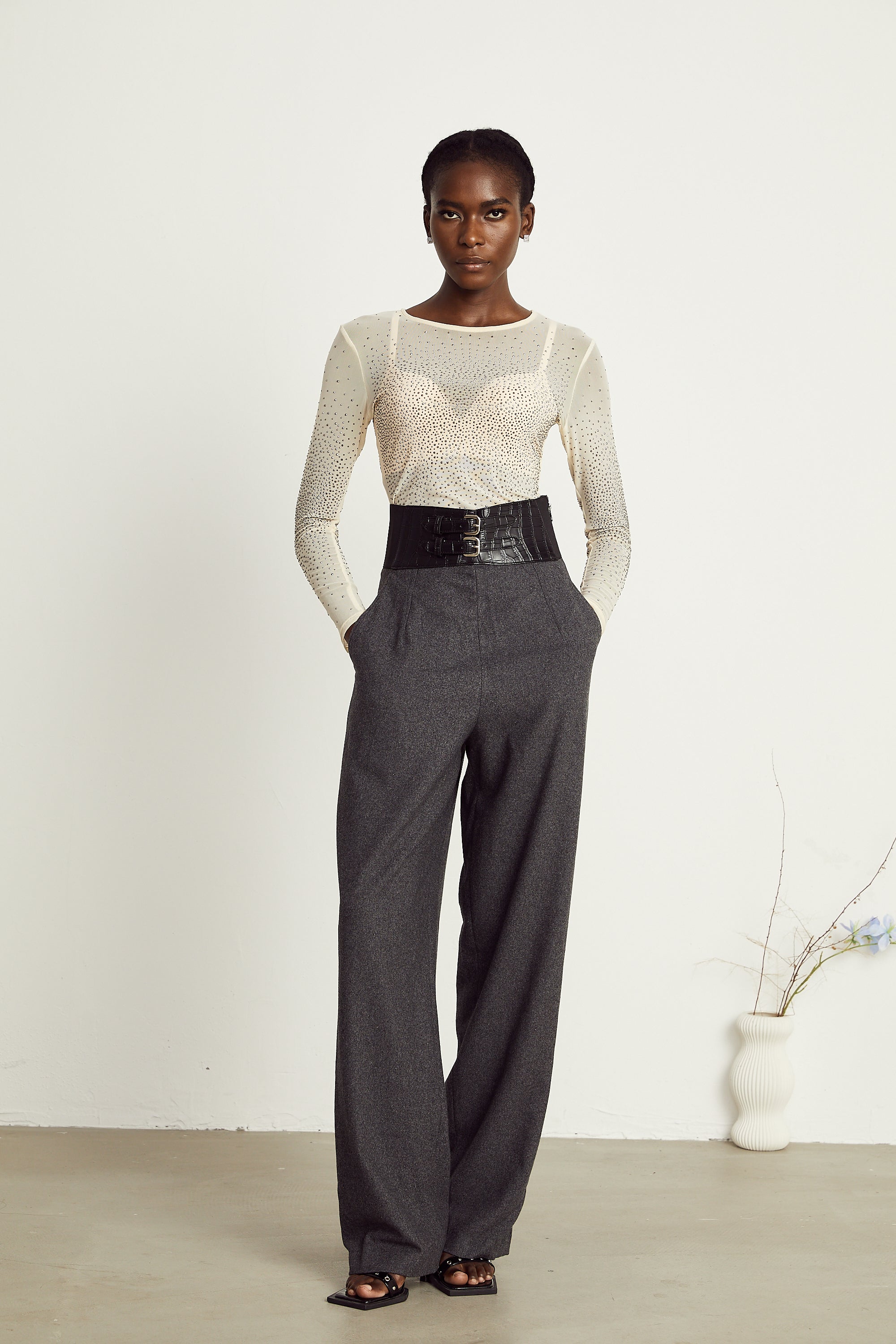 Colette double-buckle trousers (US Only)