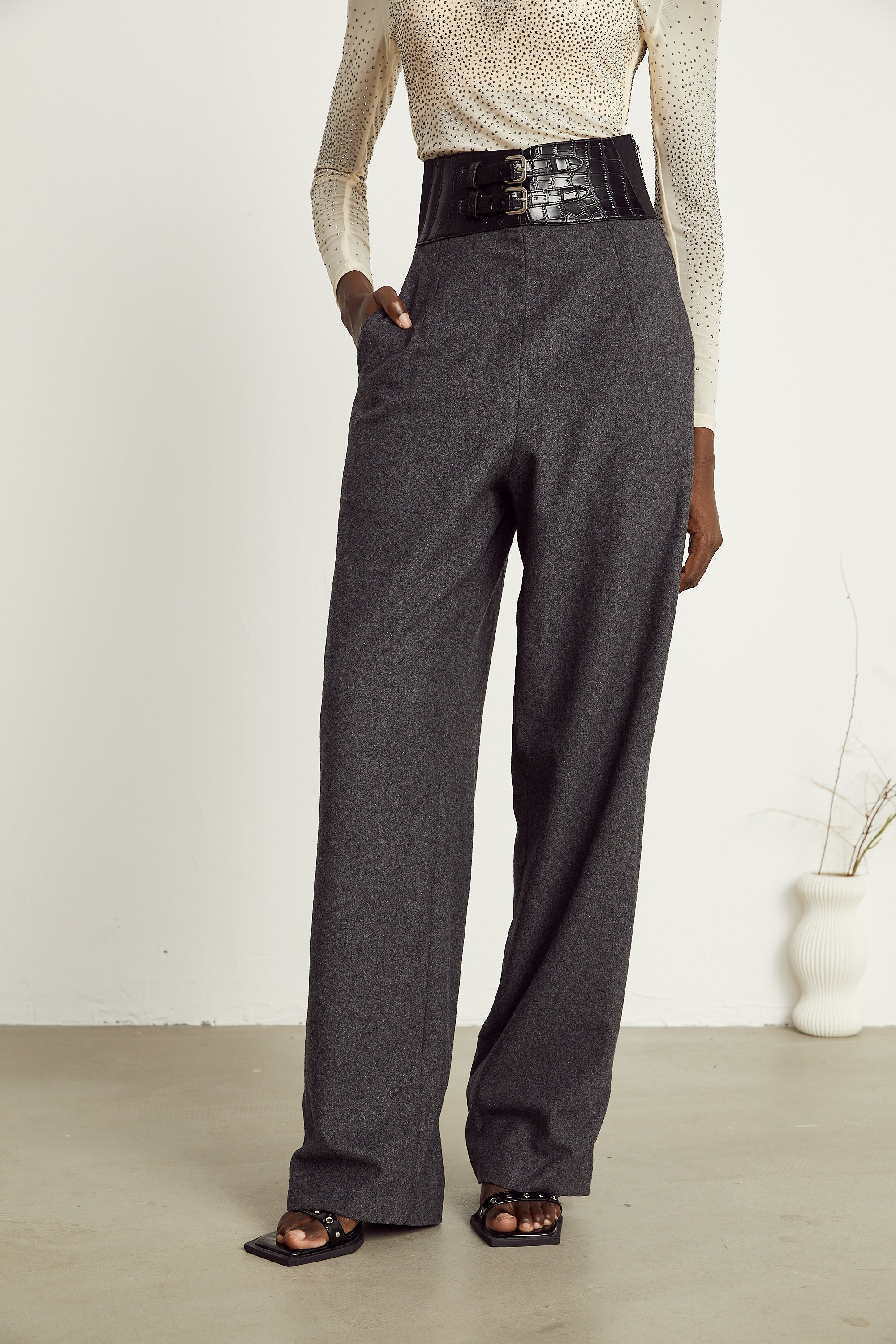 Colette double-buckle trousers (US Only)
