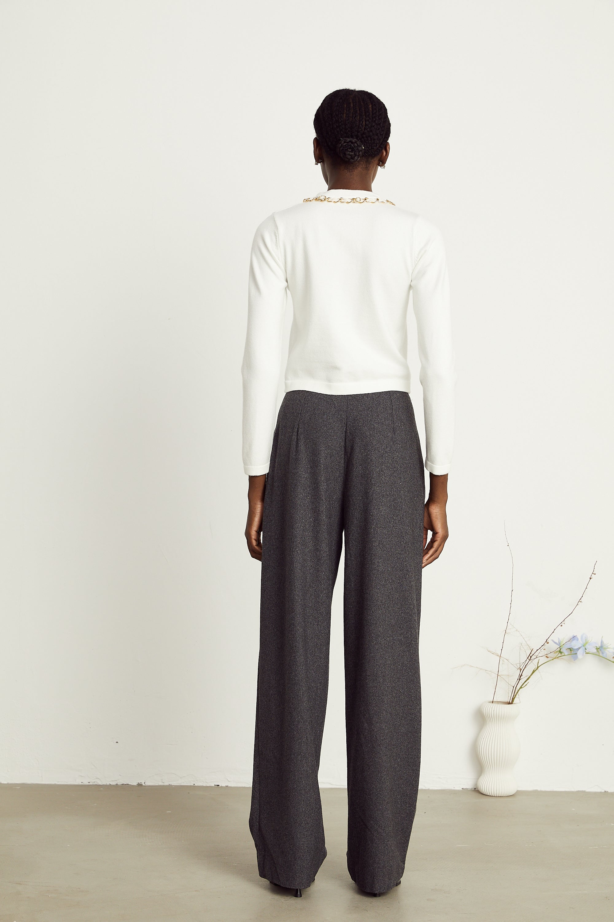 Karine chain-link knitted cardigan (Final Sale-US Only)