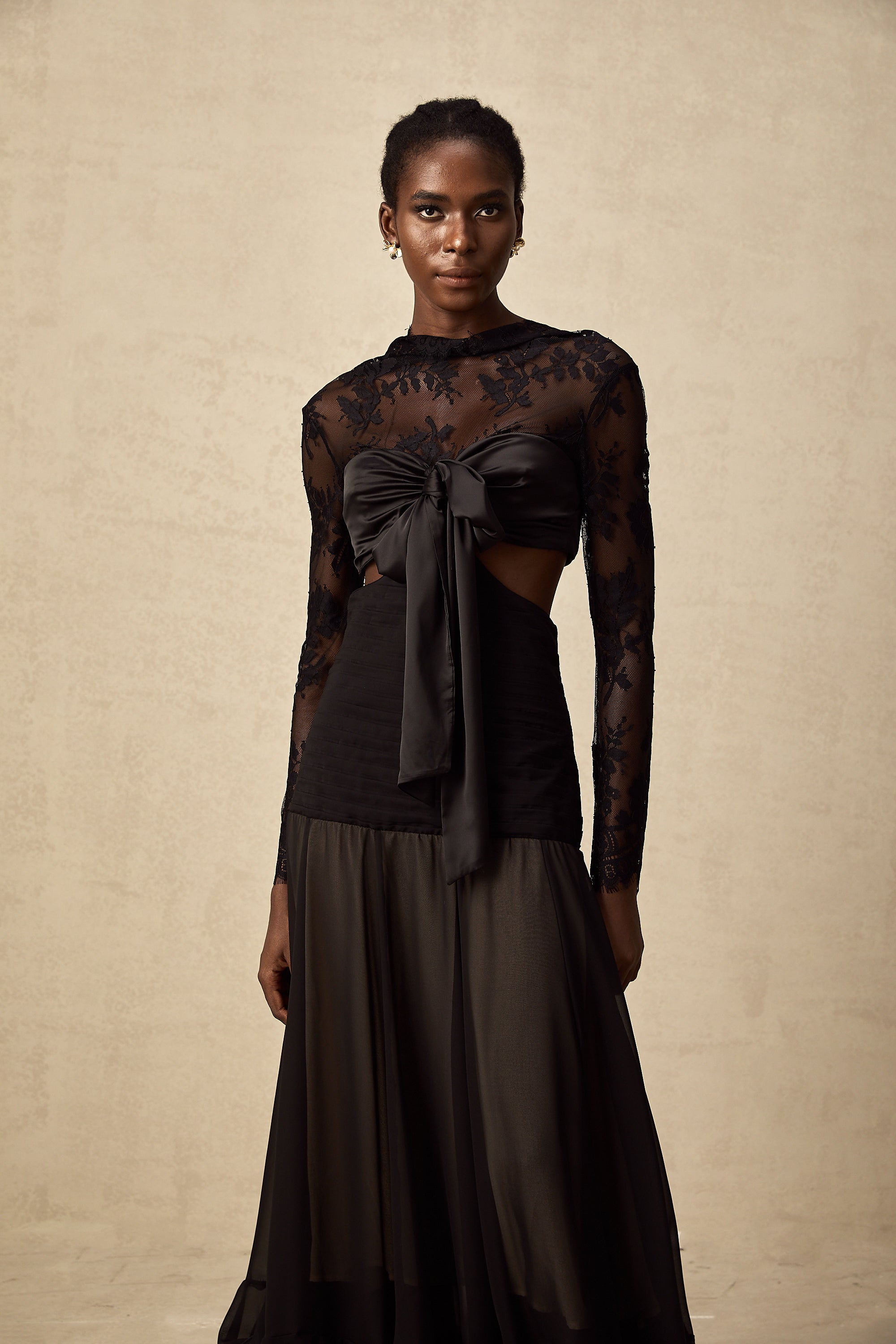 Maïwenn floral-lace panelled maxi dress (Final Sale-US Only)