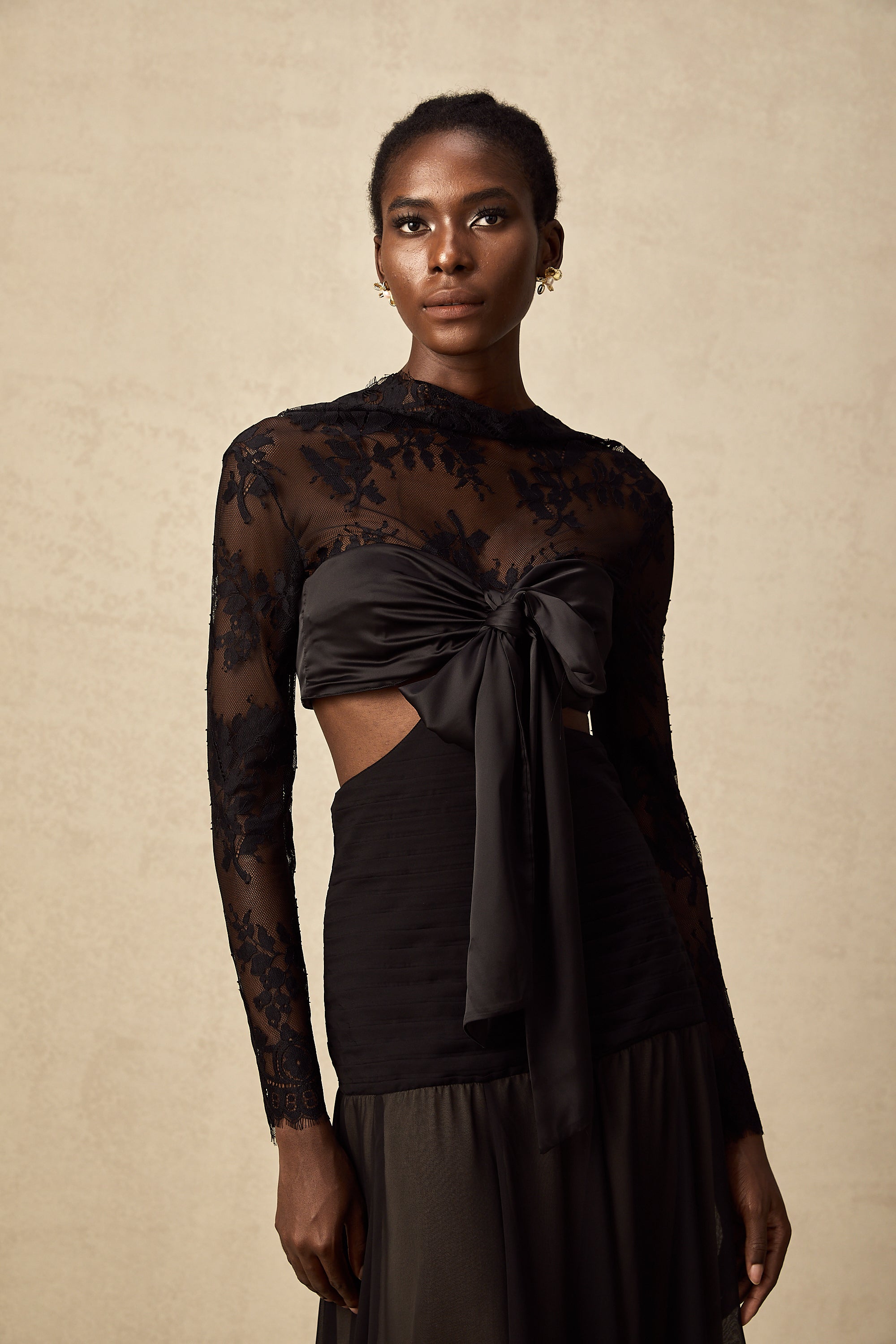 Maïwenn floral-lace panelled maxi dress (Final Sale-US Only)