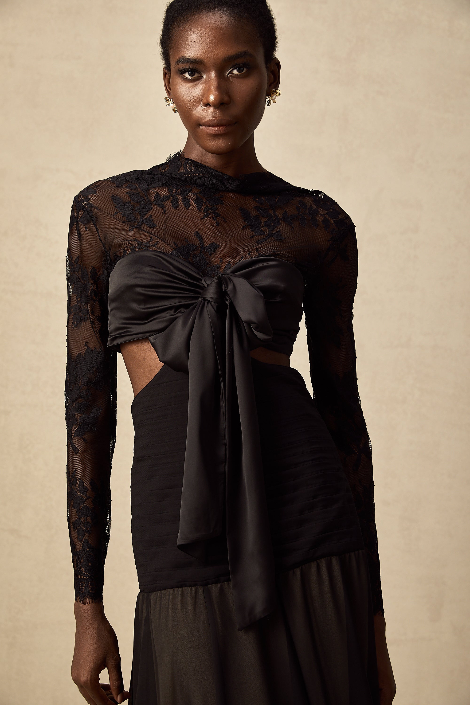 Maïwenn floral-lace panelled maxi dress (Final Sale-US Only)