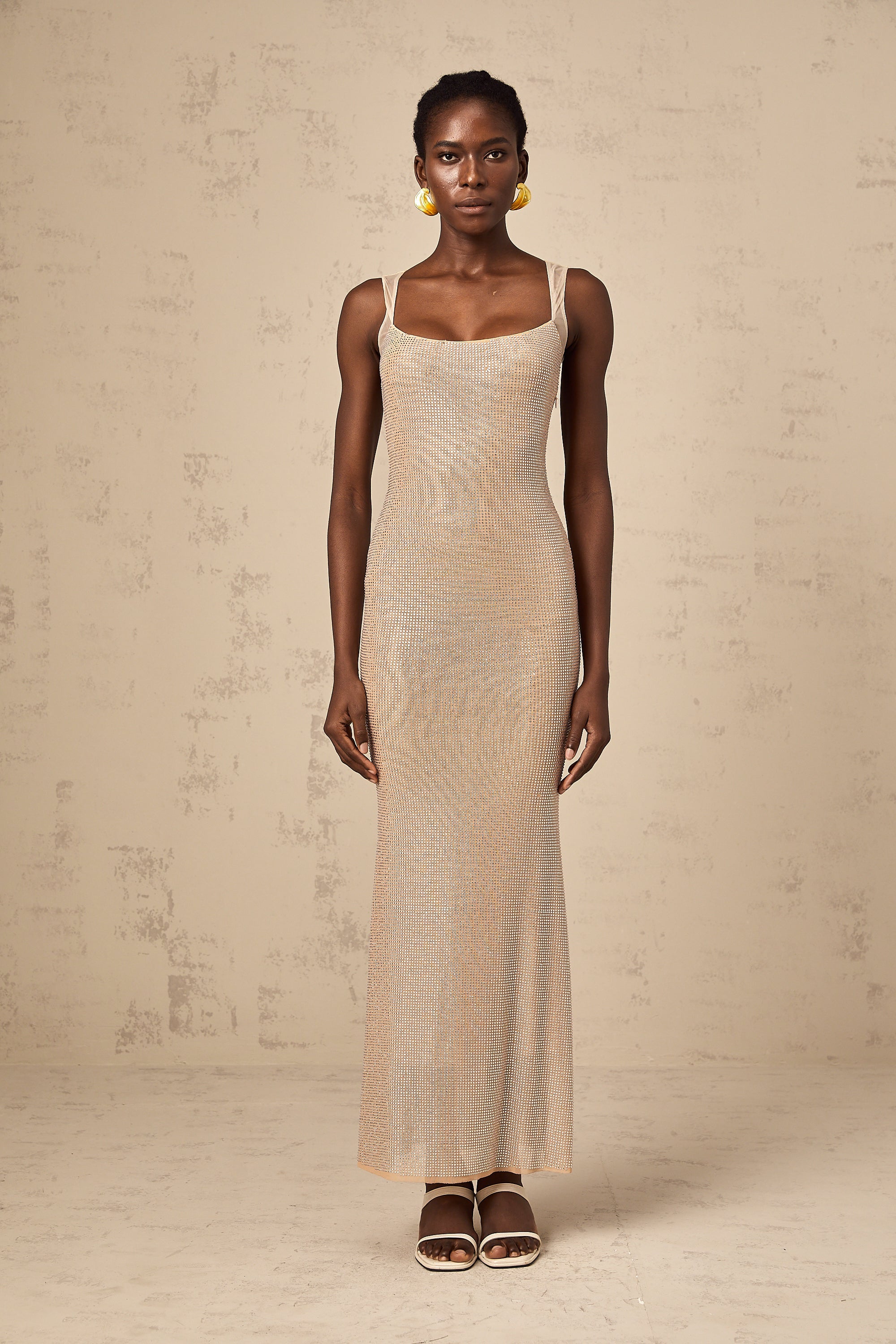 Sophie crystal-embellished open-back maxi dress (Final Sale-US Only)